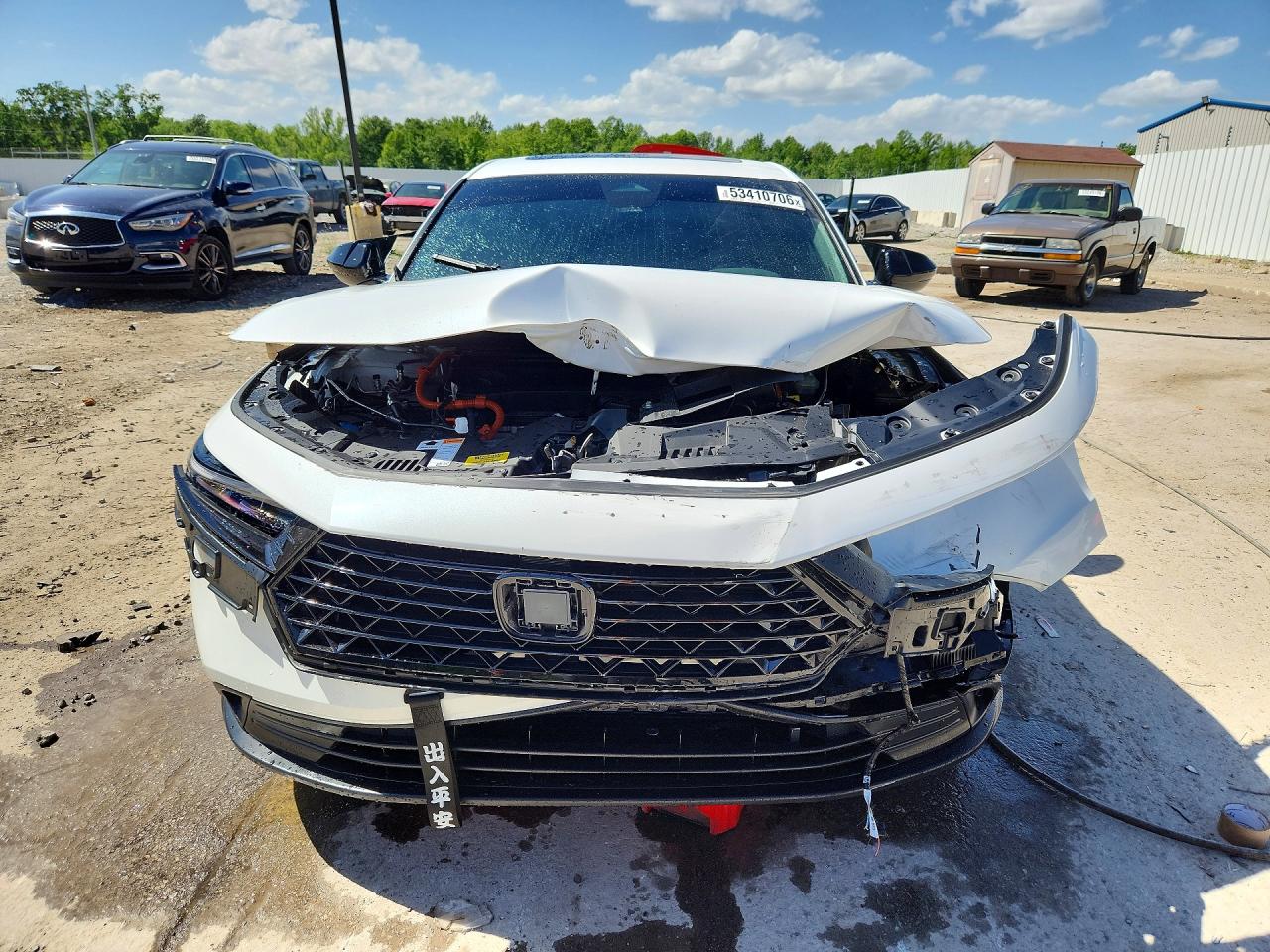 2025 Honda Accord Hybrid Sport White vin: 1HGCY2F54SA027771