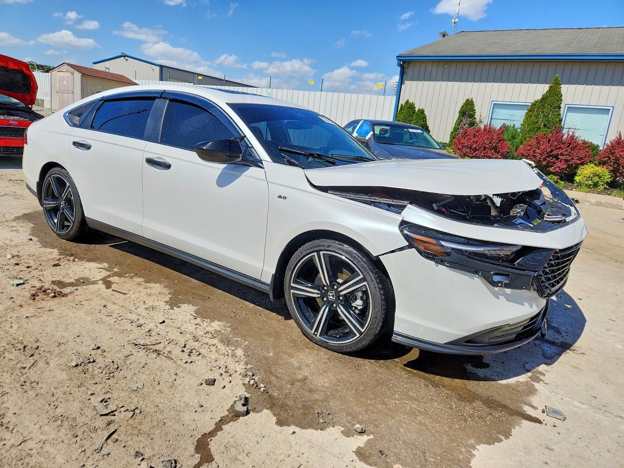 2025 Honda Accord Hybrid Sport White vin: 1HGCY2F54SA027771