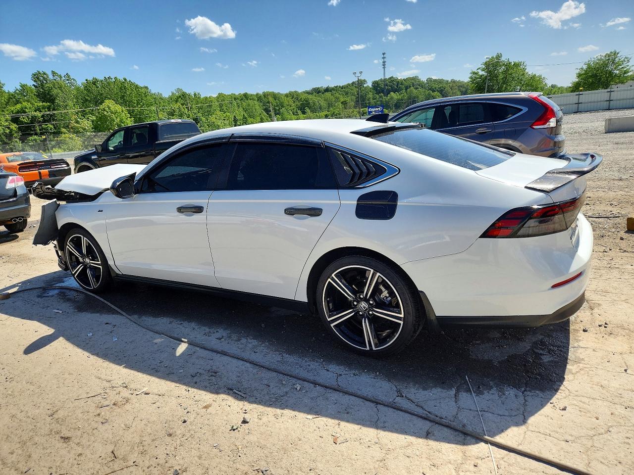 2025 Honda Accord Hybrid Sport White vin: 1HGCY2F54SA027771