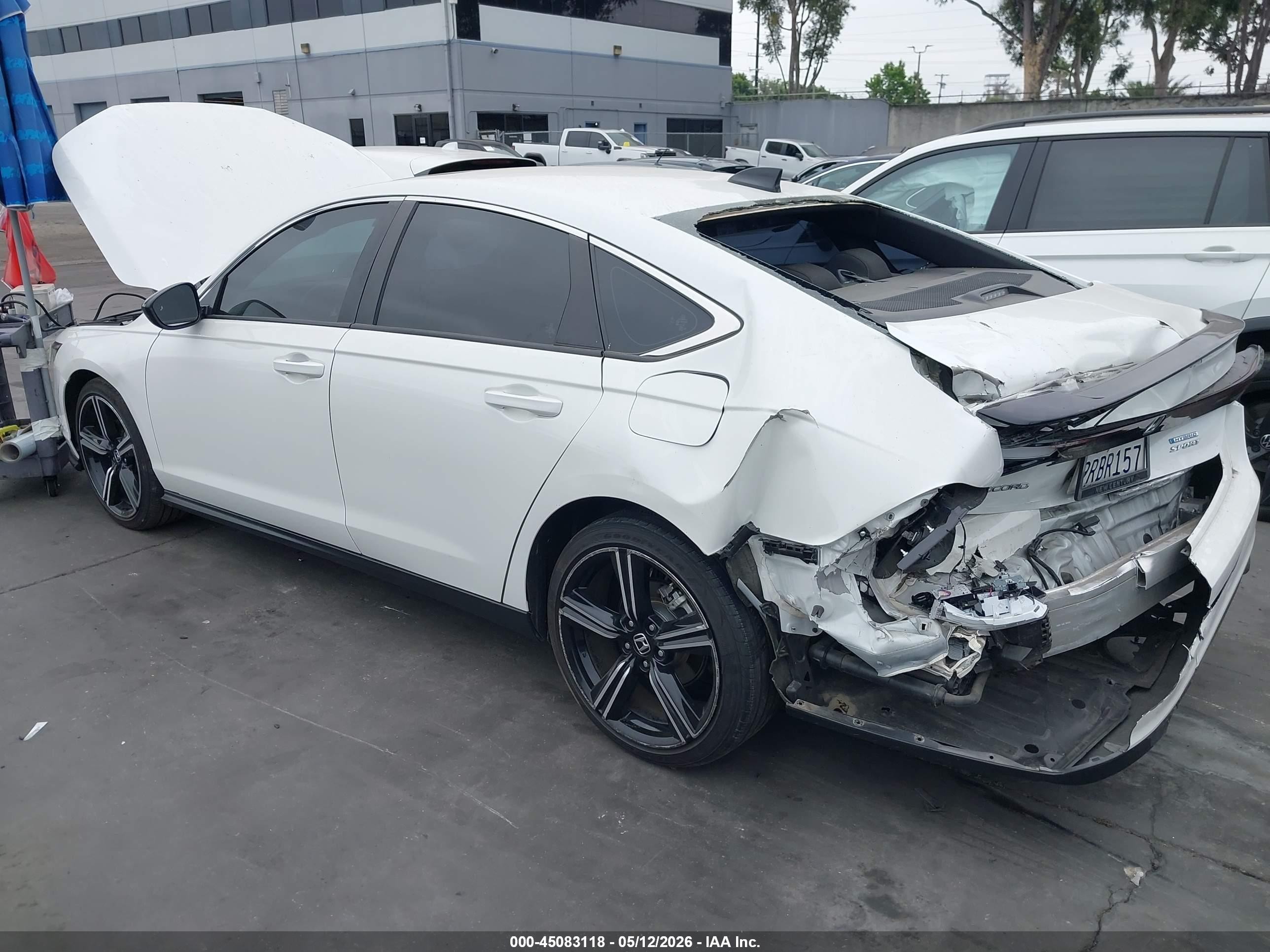 2025 Honda Accord Hybrid Sport White vin: 1HGCY2F55SA014009