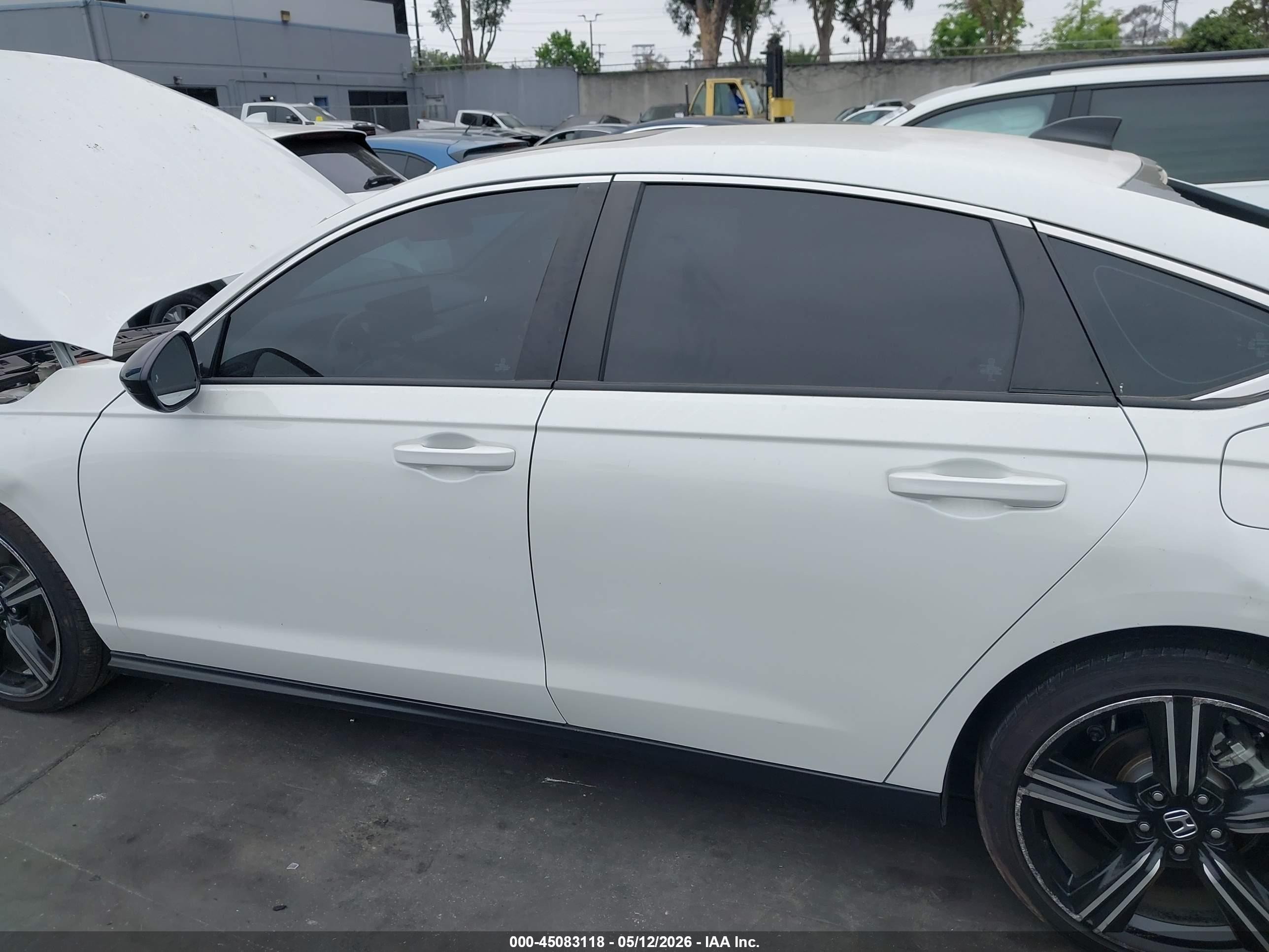 2025 Honda Accord Hybrid Sport White vin: 1HGCY2F55SA014009
