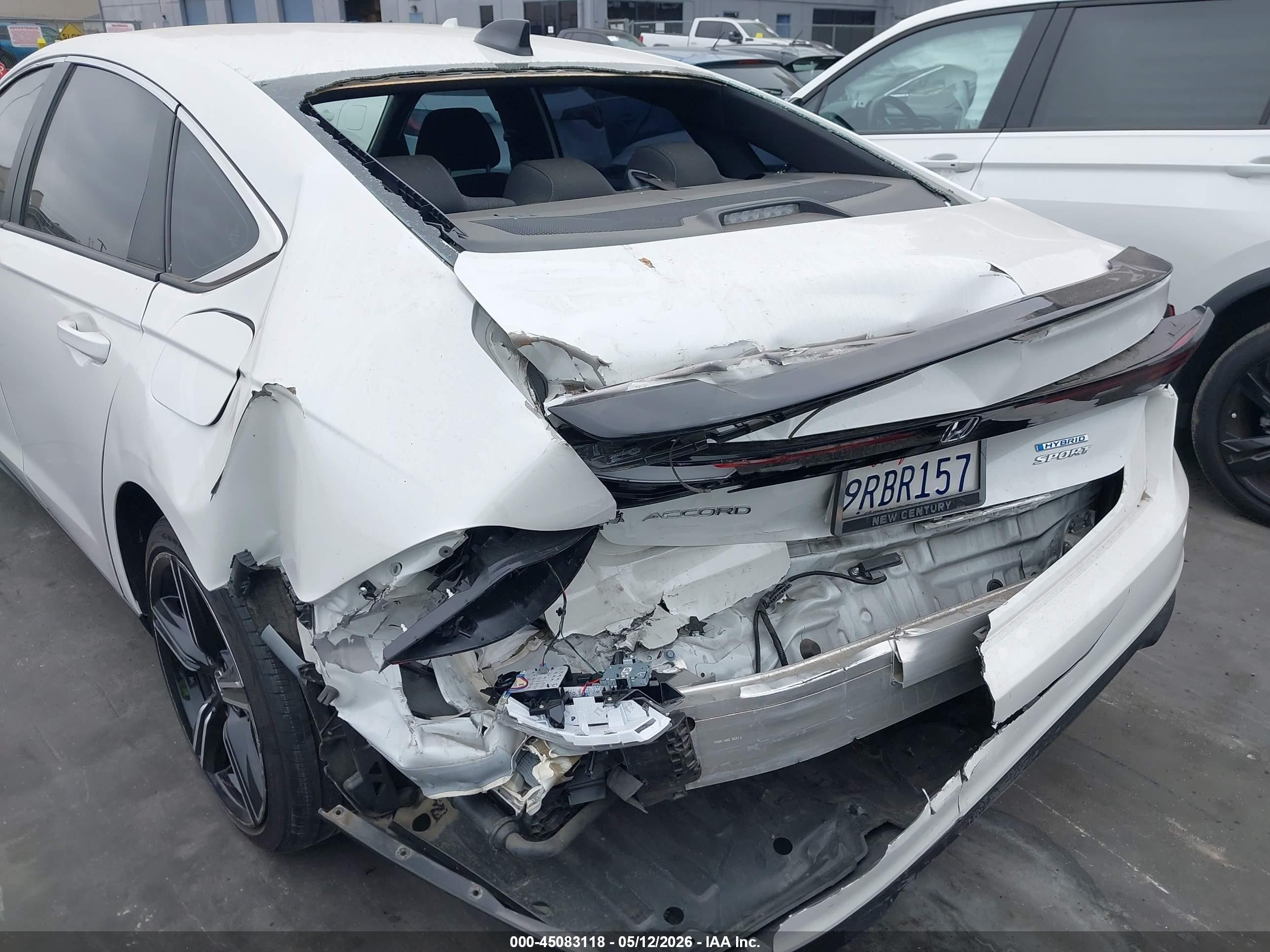 2025 Honda Accord Hybrid Sport White vin: 1HGCY2F55SA014009