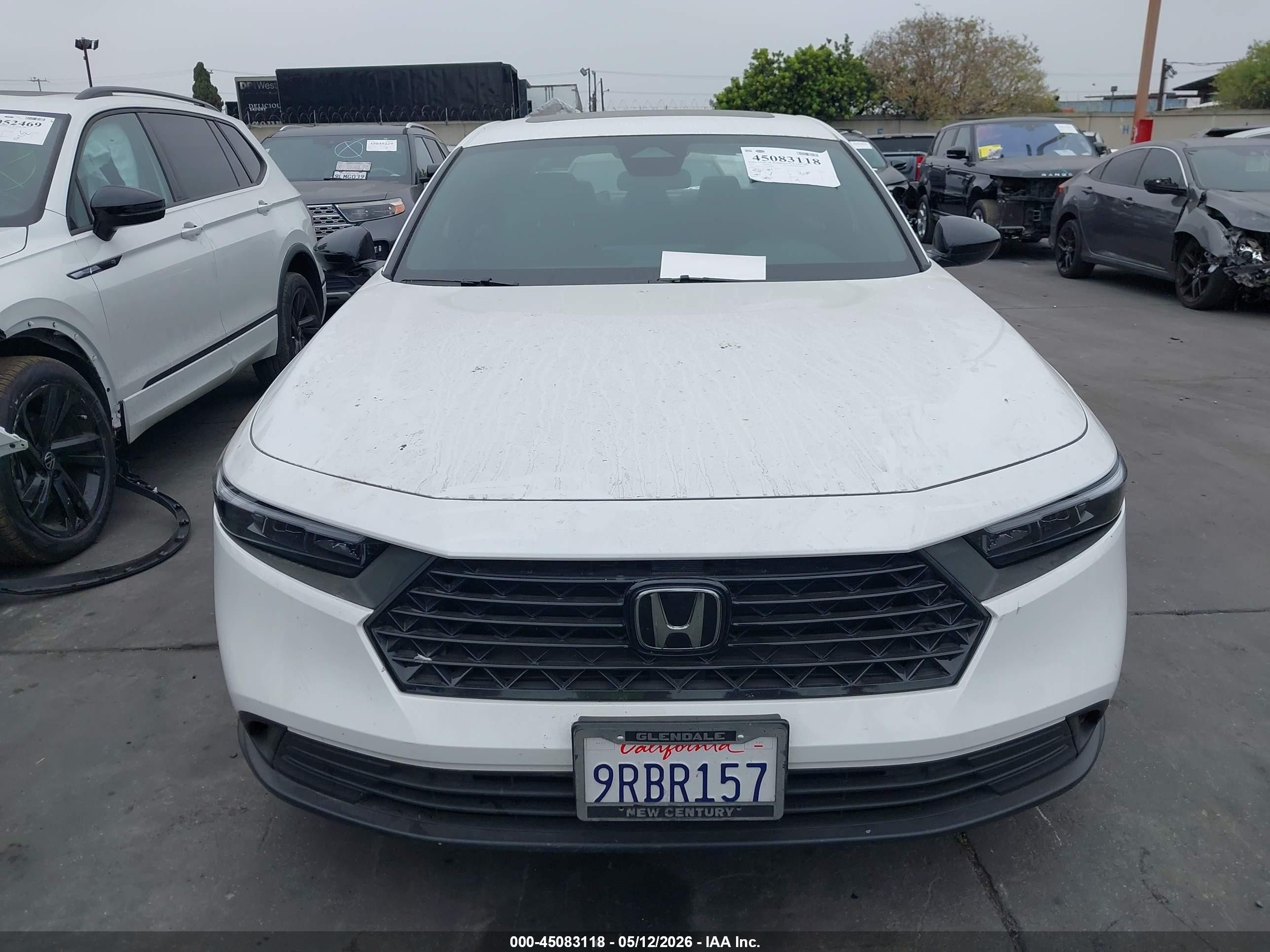 2025 Honda Accord Hybrid Sport White vin: 1HGCY2F55SA014009