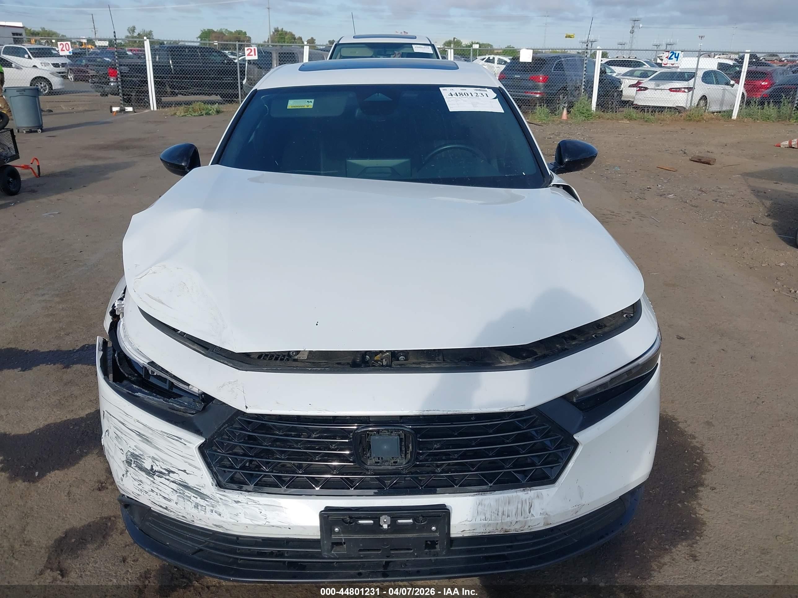 2025 Honda Accord Hybrid Sport Белый vin: 1HGCY2F55SA016939