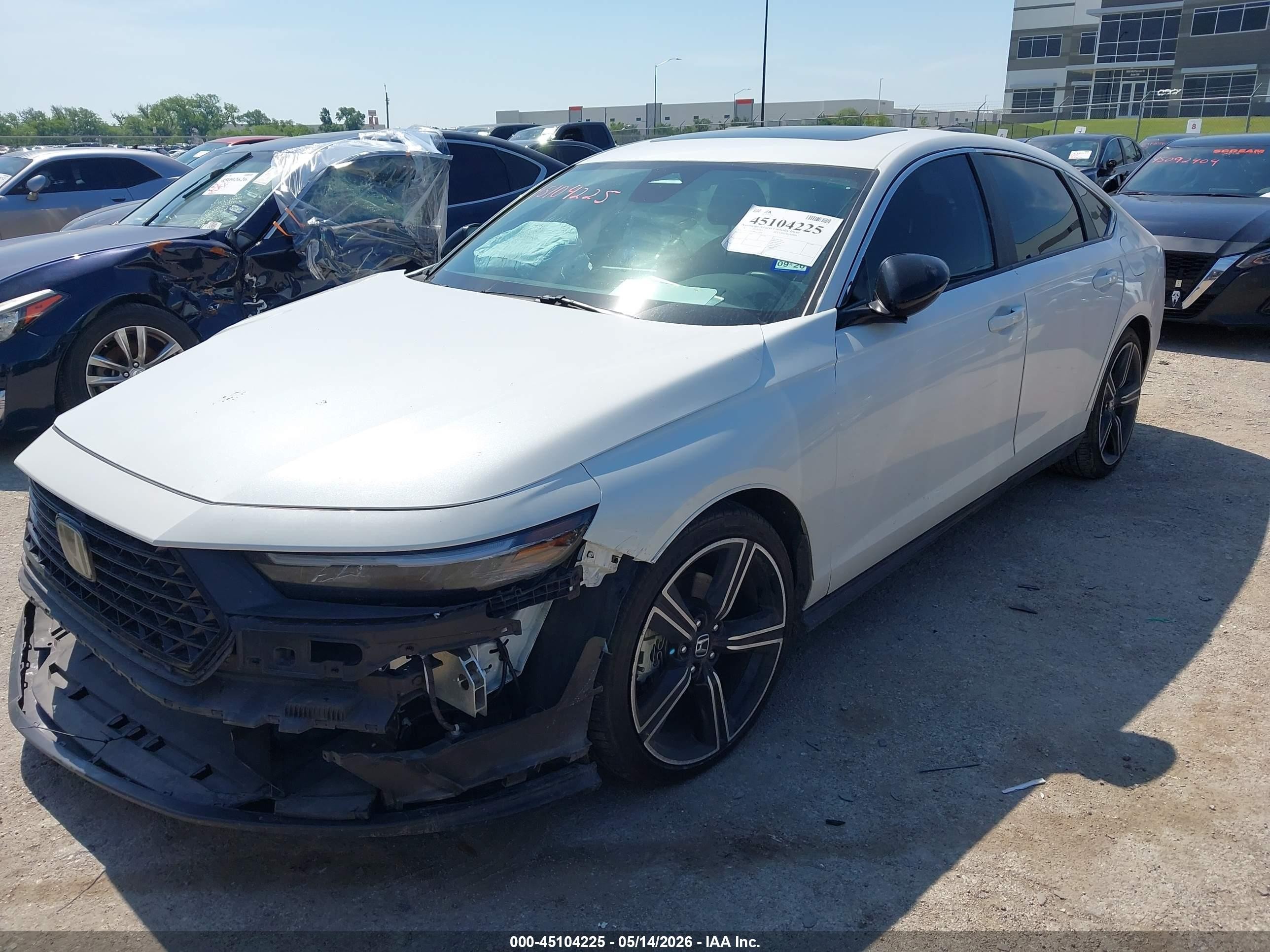 2024 Honda Accord Hybrid Sport White vin: 1HGCY2F57RA019108