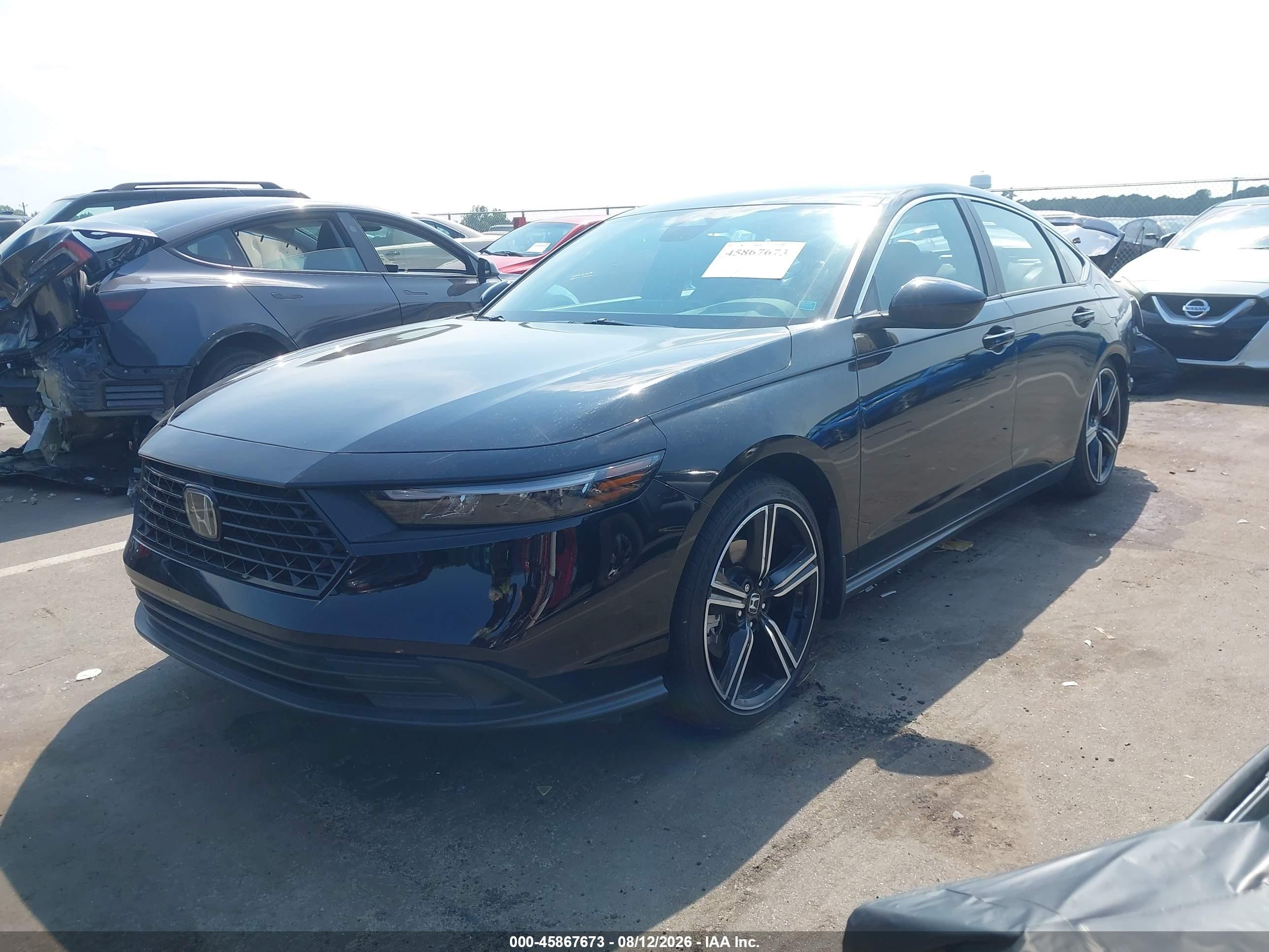 2023 Honda Accord Hybrid Sport Black vin: 1HGCY2F58PA041230