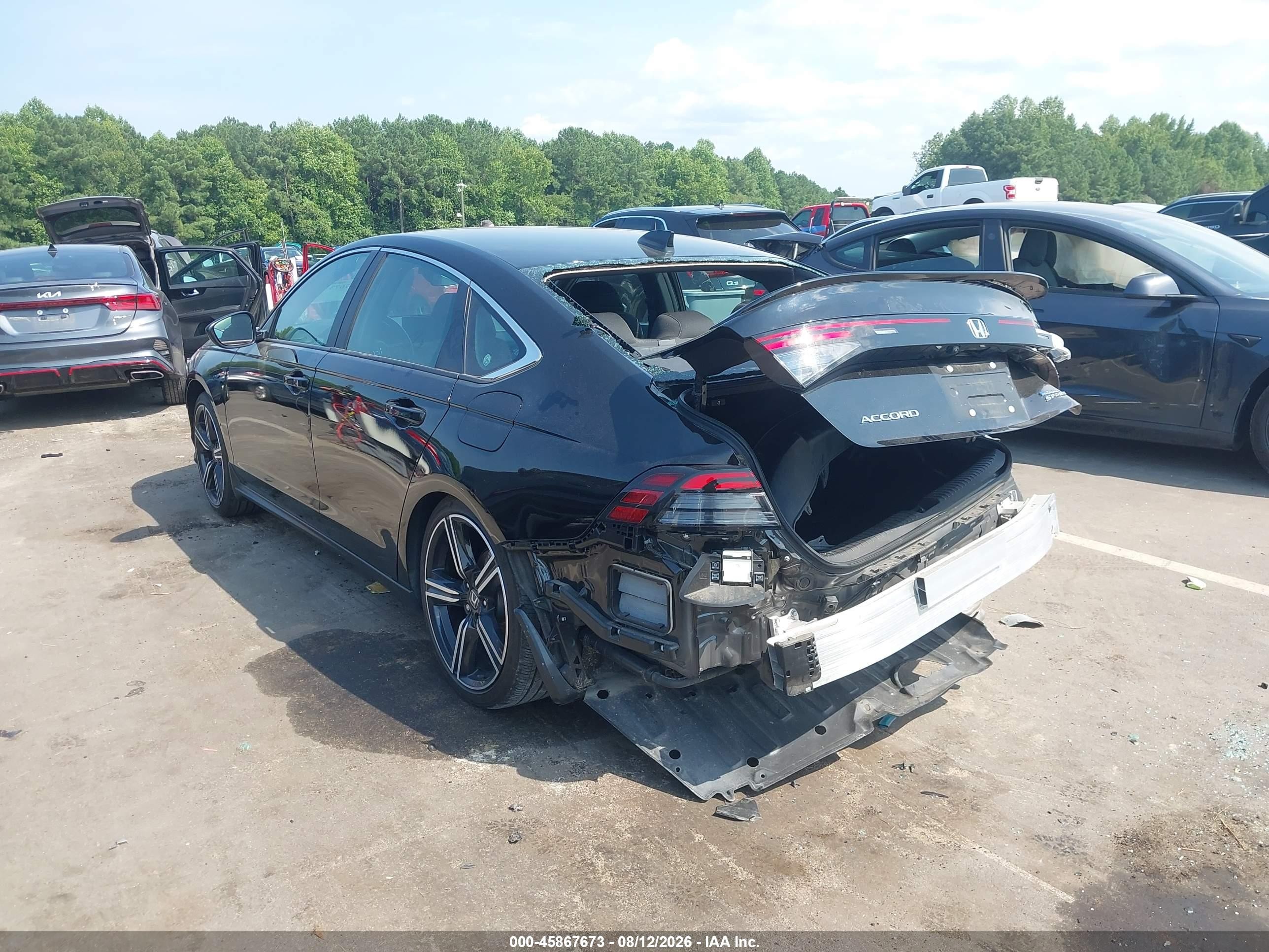 2023 Honda Accord Hybrid Sport Black vin: 1HGCY2F58PA041230