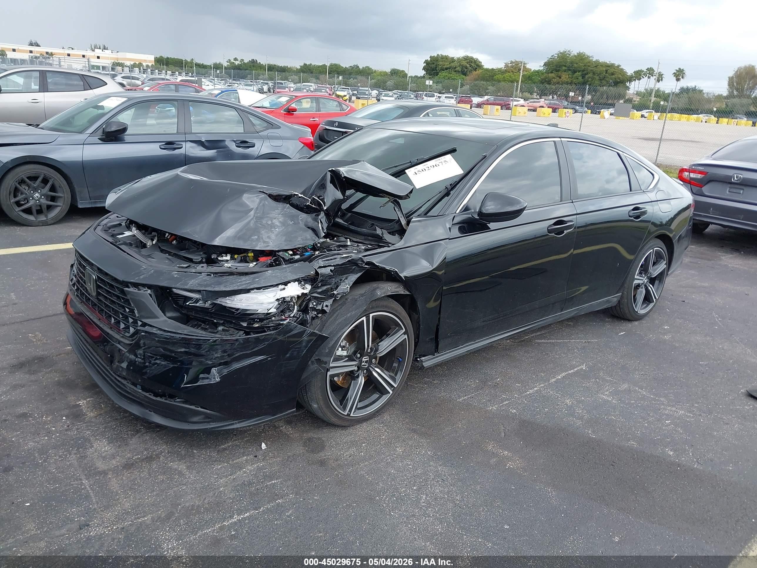 2025 Honda Accord Hybrid Sport Черный vin: 1HGCY2F58SA058862
