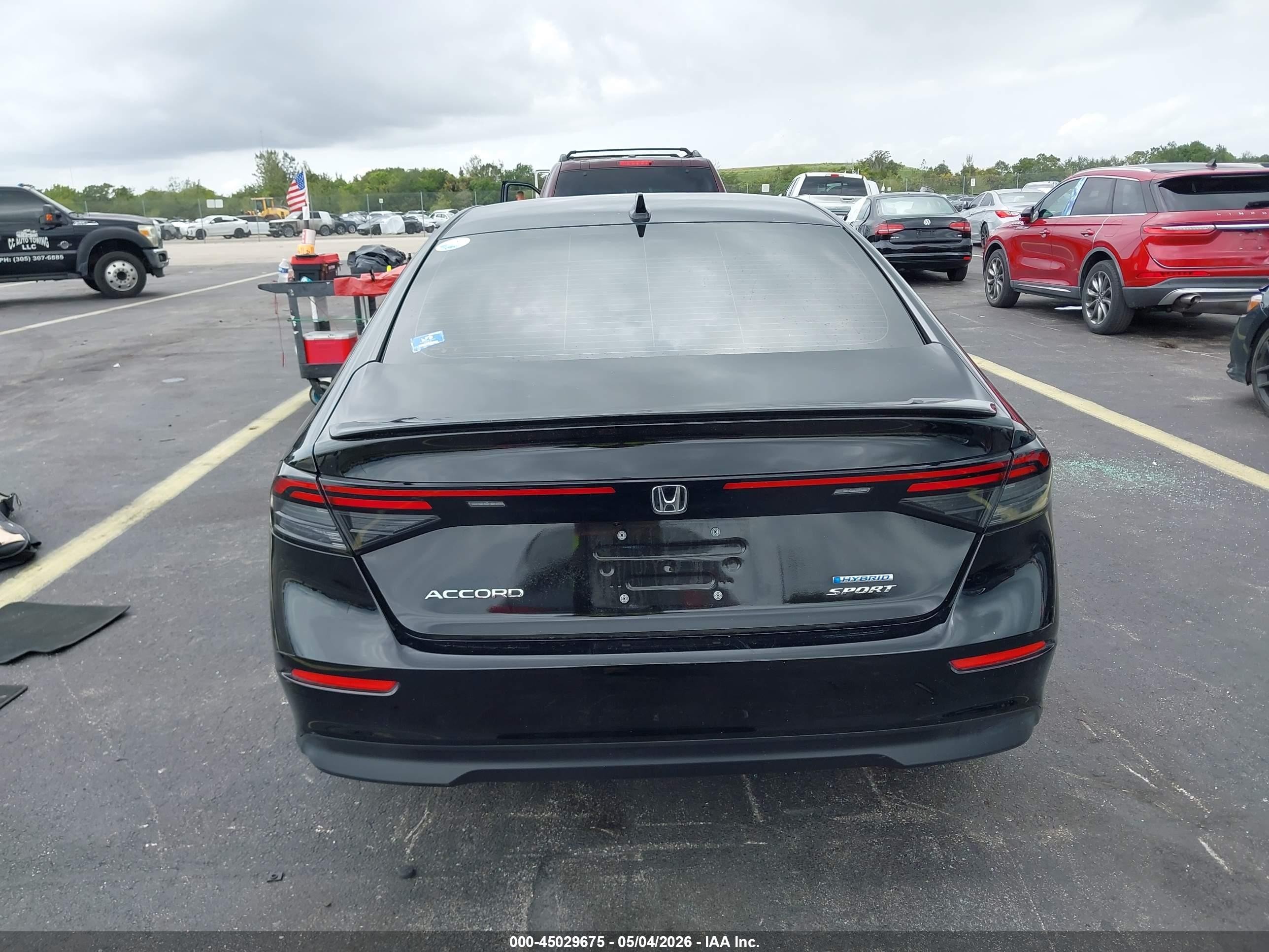 2025 Honda Accord Hybrid Sport Черный vin: 1HGCY2F58SA058862