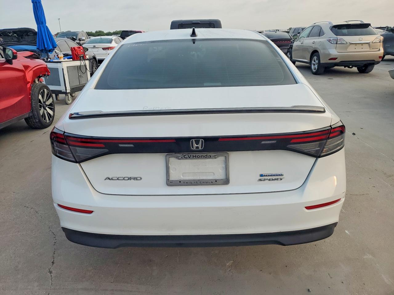 2023 Honda Accord Hybrid Sport White vin: 1HGCY2F59PA015574