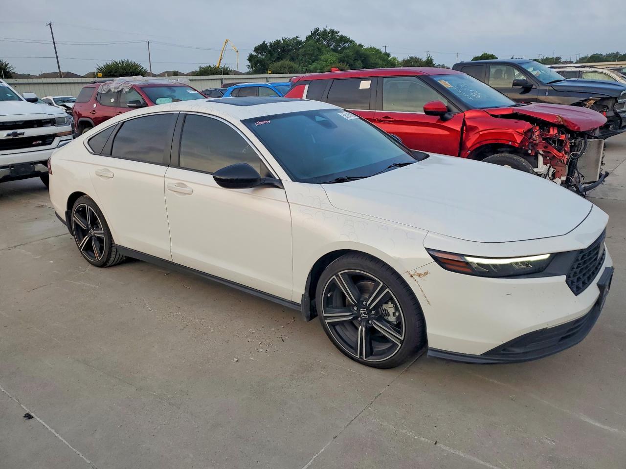 2023 Honda Accord Hybrid Sport White vin: 1HGCY2F59PA015574