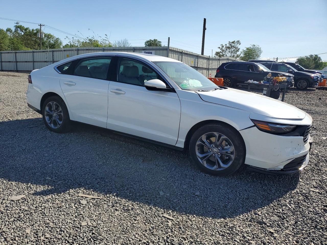 2023 Honda Accord Hybrid Exl White vin: 1HGCY2F63PA048546