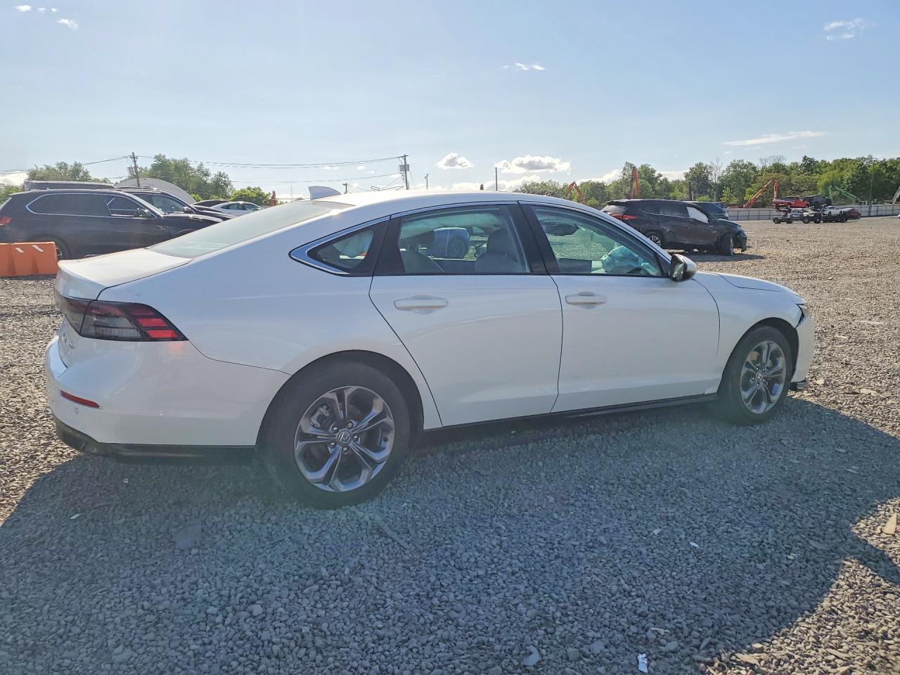 2023 Honda Accord Hybrid Exl White vin: 1HGCY2F63PA048546