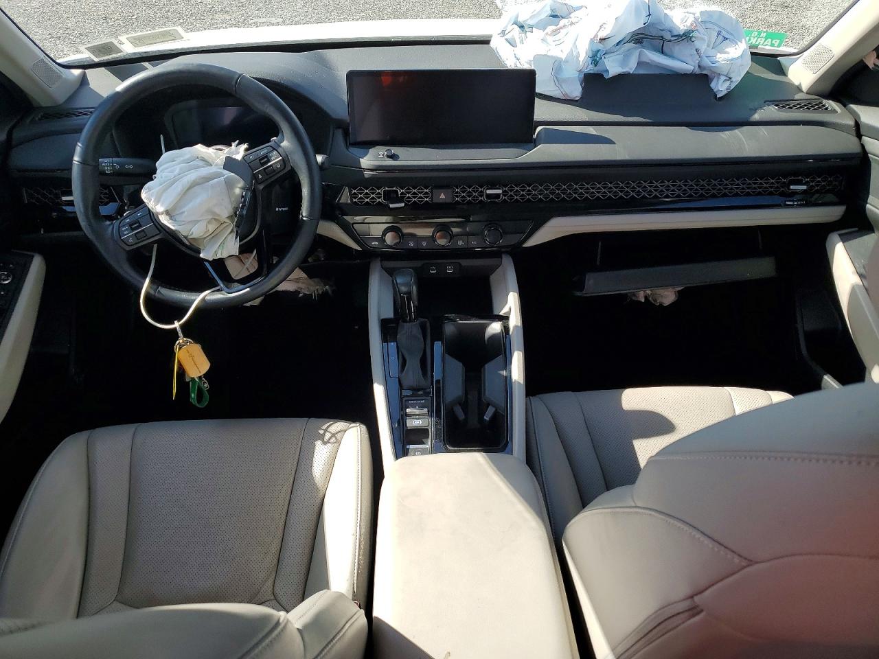 2023 Honda Accord Hybrid Exl White vin: 1HGCY2F63PA048546