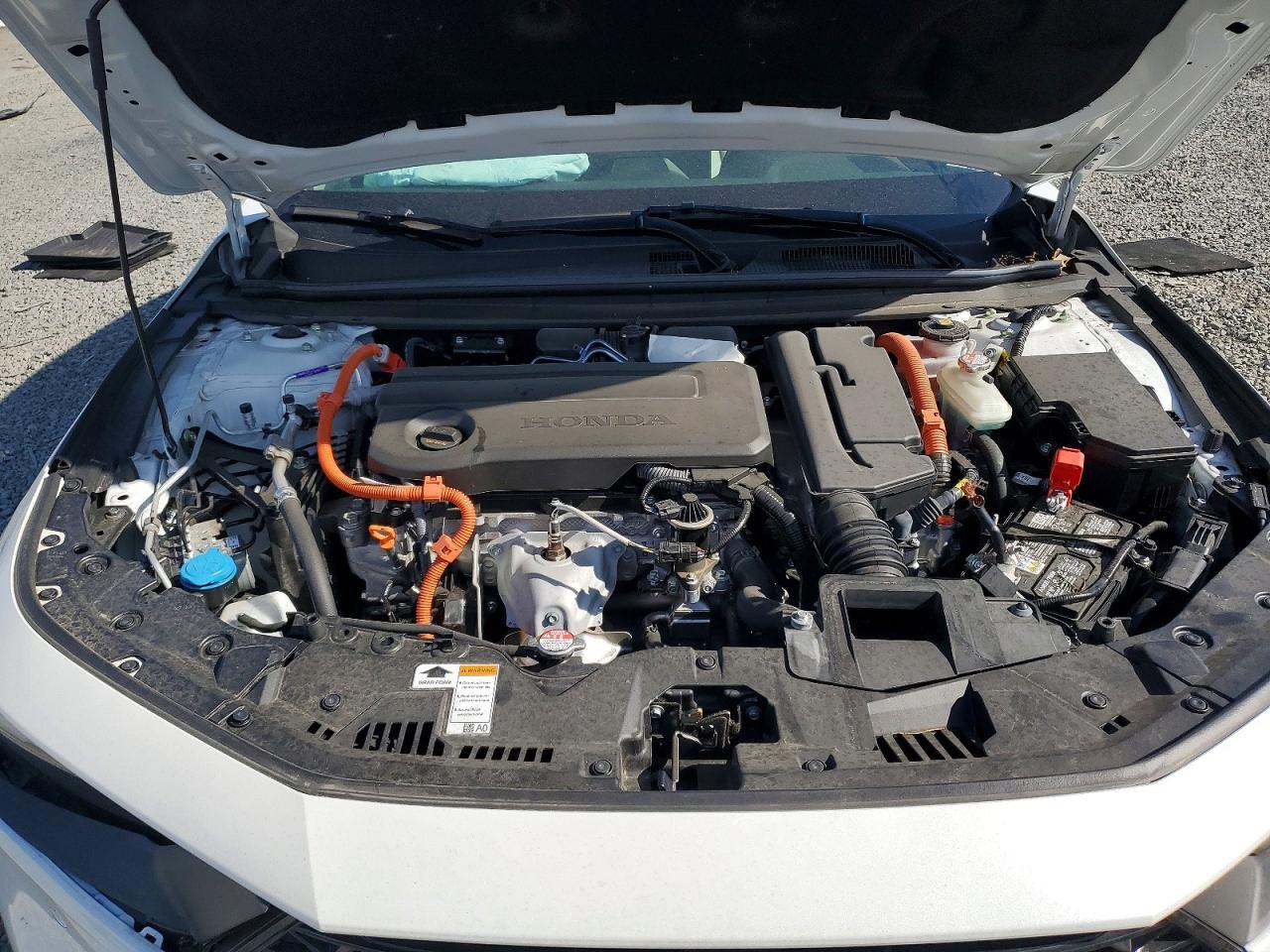 2023 Honda Accord Hybrid Exl White vin: 1HGCY2F63PA048546