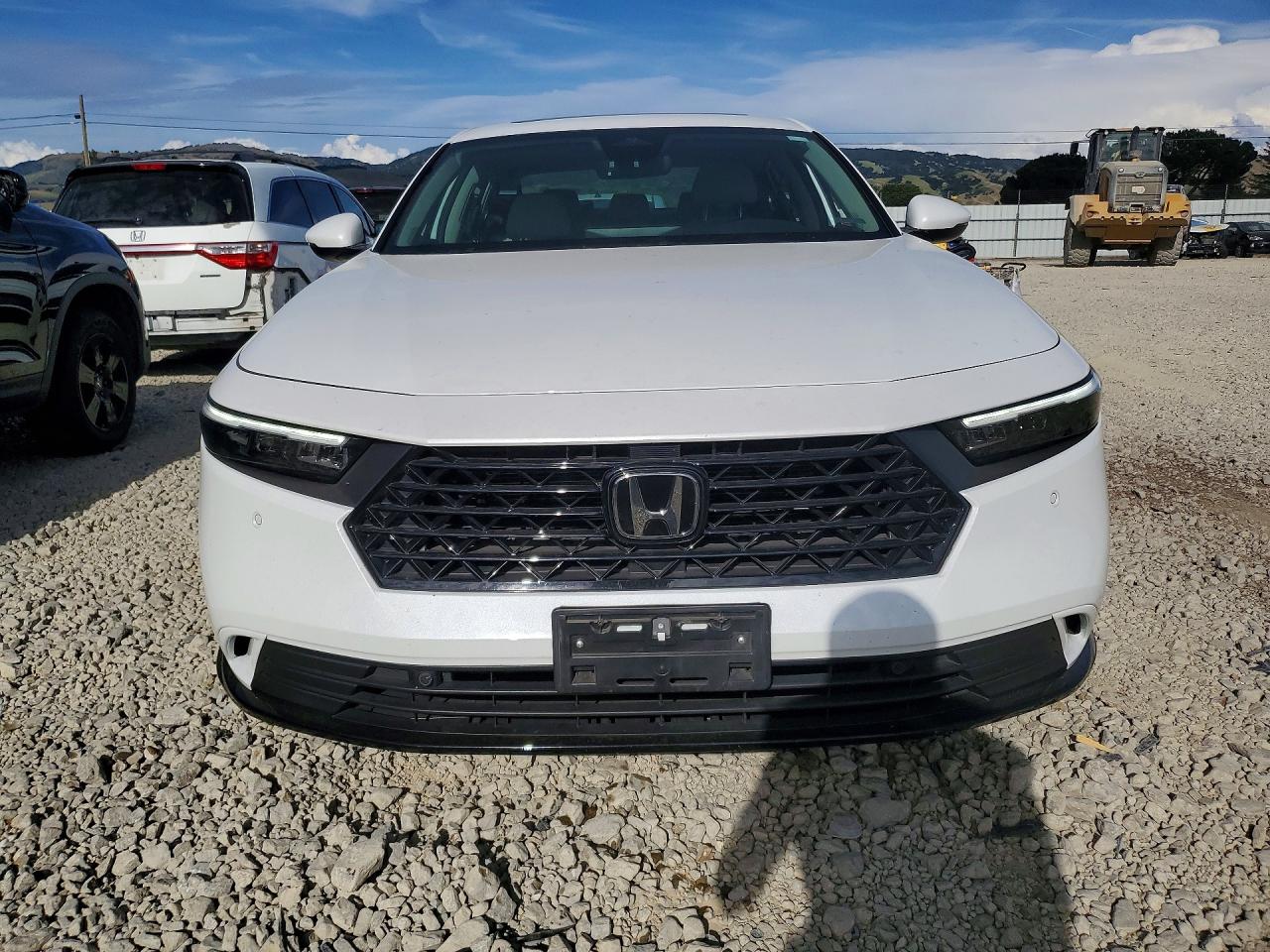 2024 Honda Accord Hybrid Exl White vin: 1HGCY2F63RA075278
