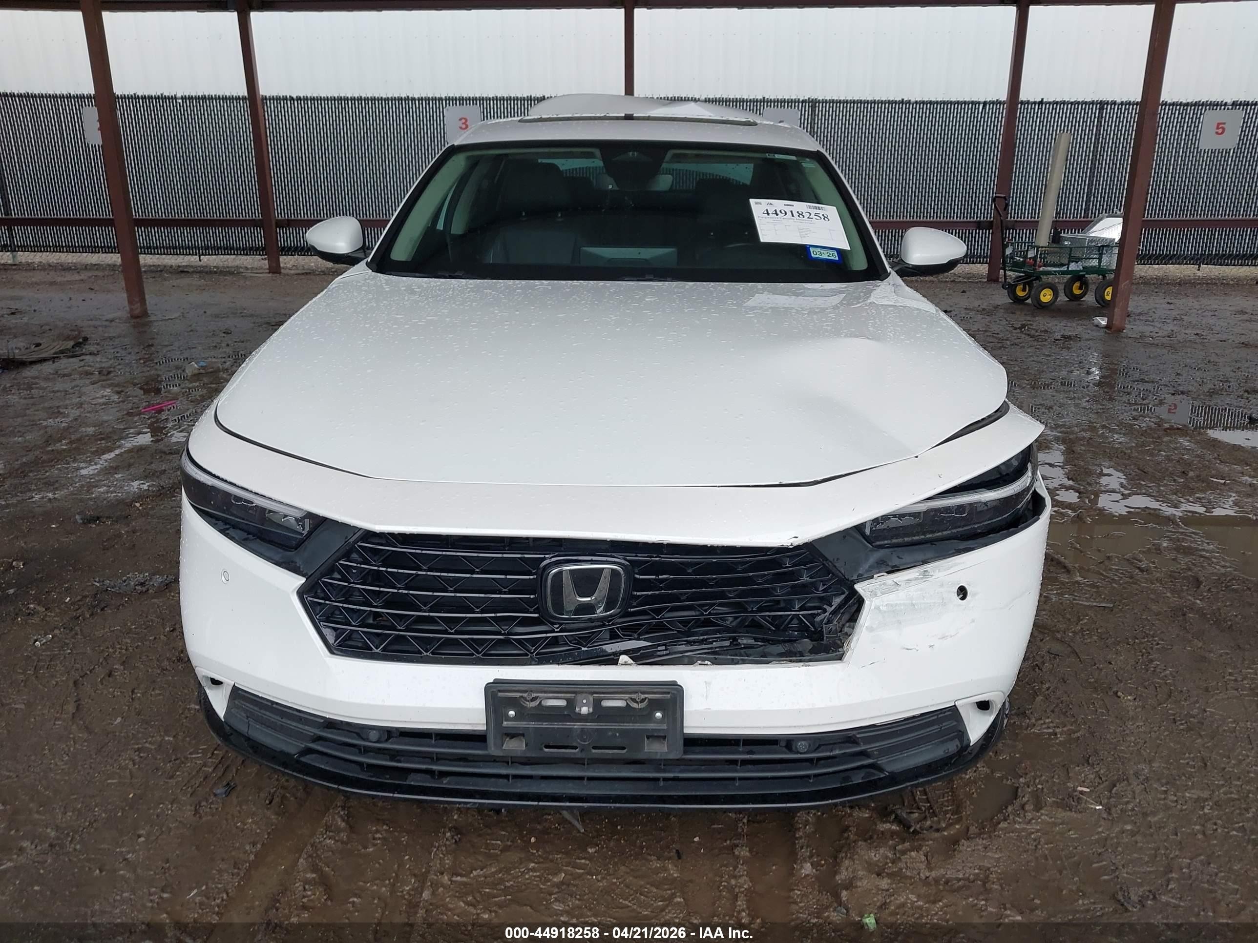 2023 Honda Accord Hybrid Ex-l White vin: 1HGCY2F64PA026717