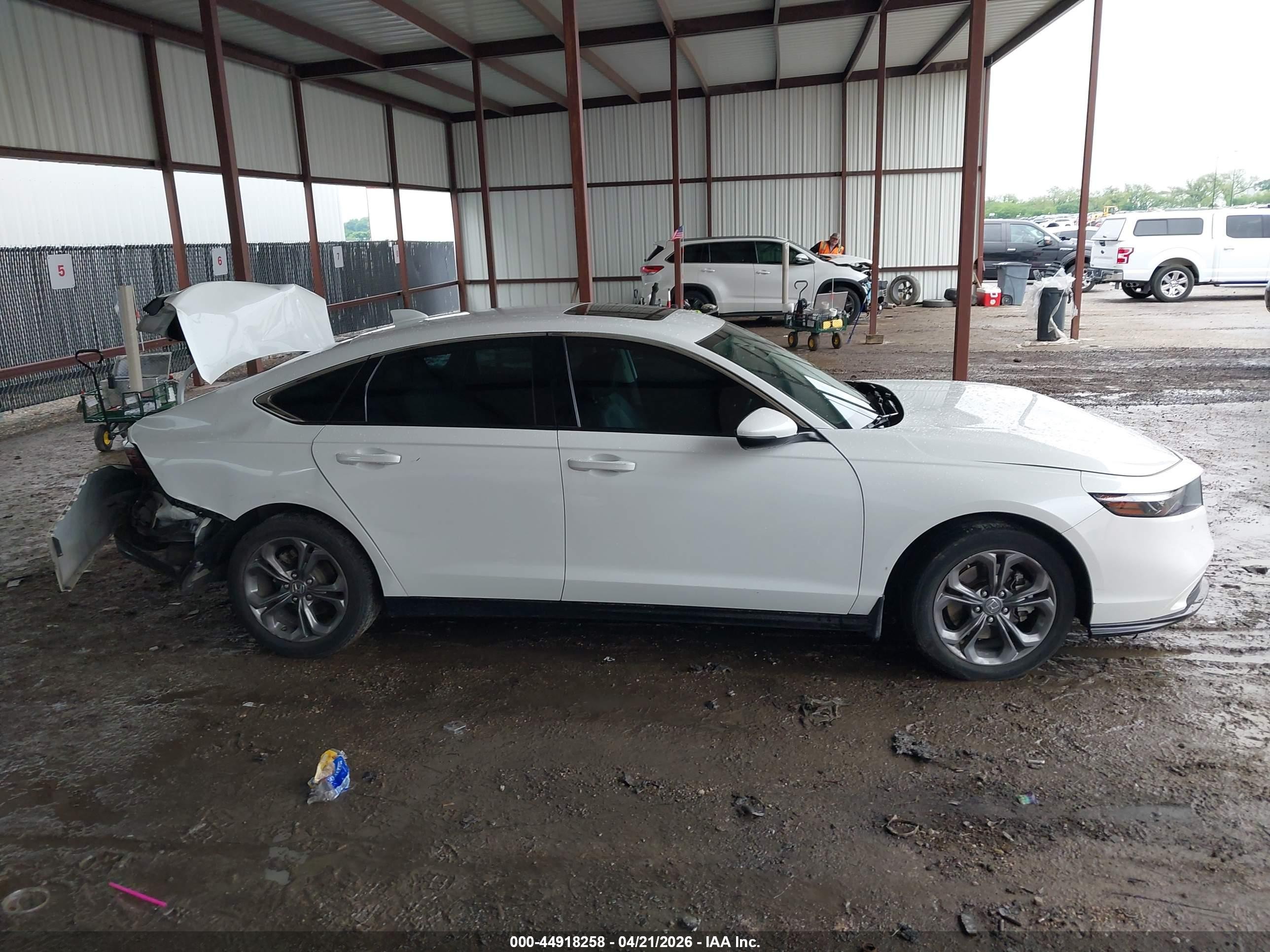 2023 Honda Accord Hybrid Ex-l White vin: 1HGCY2F64PA026717