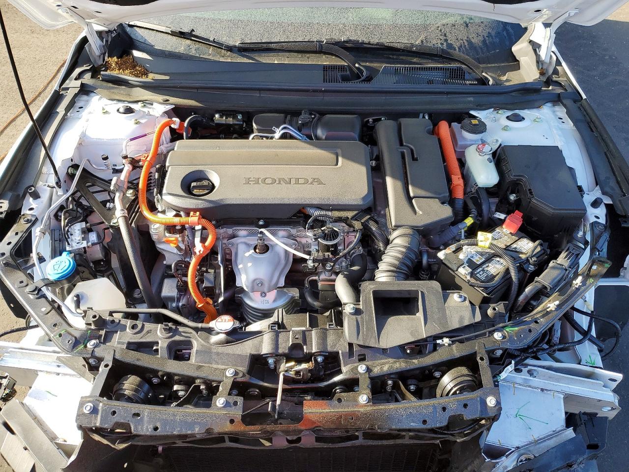 2024 Honda Accord Hybrid Exl White vin: 1HGCY2F64RA086418