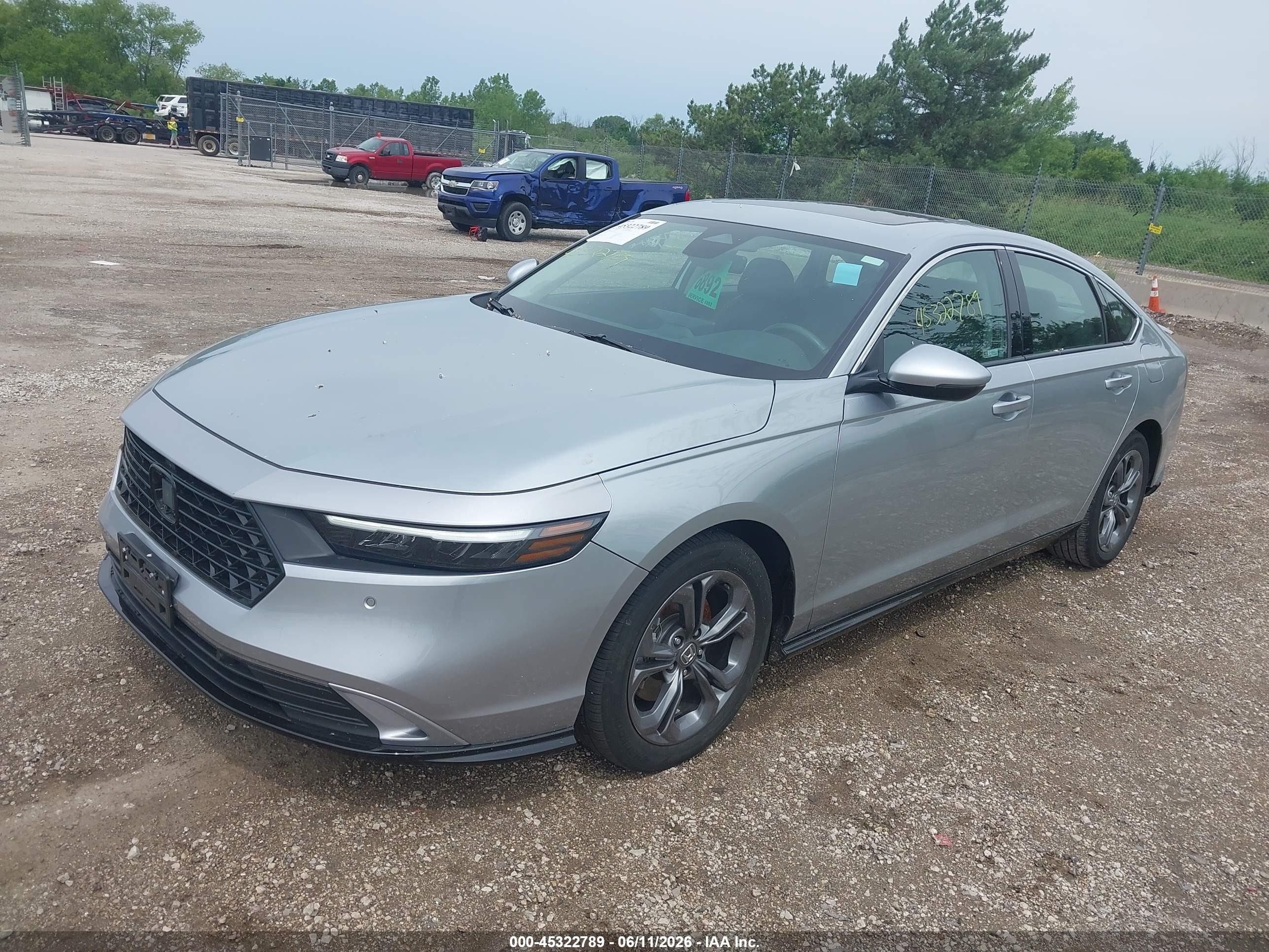 2025 Honda Accord Hybrid Ex-l Silver vin: 1HGCY2F64SA000093