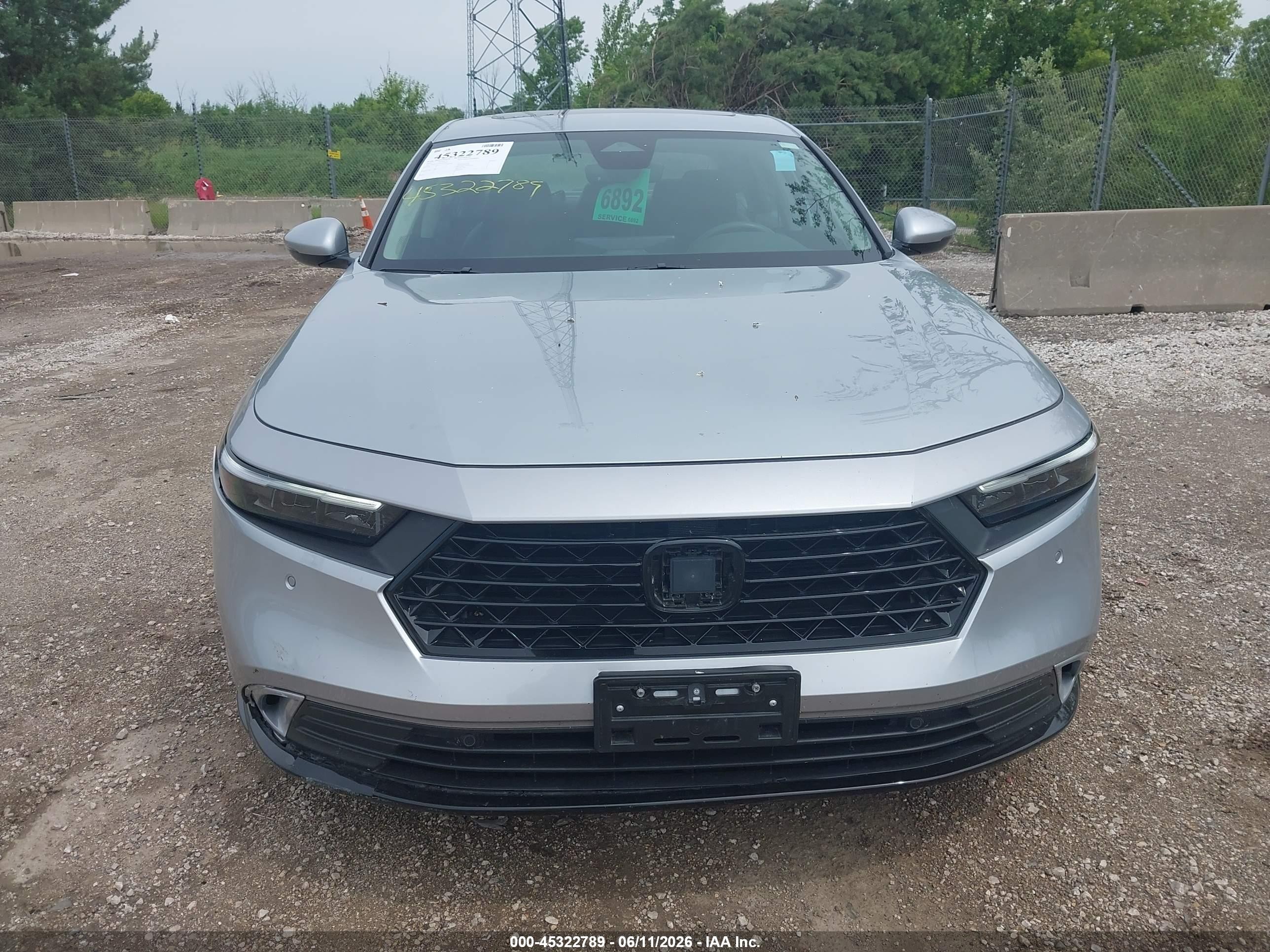 2025 Honda Accord Hybrid Ex-l Silver vin: 1HGCY2F64SA000093