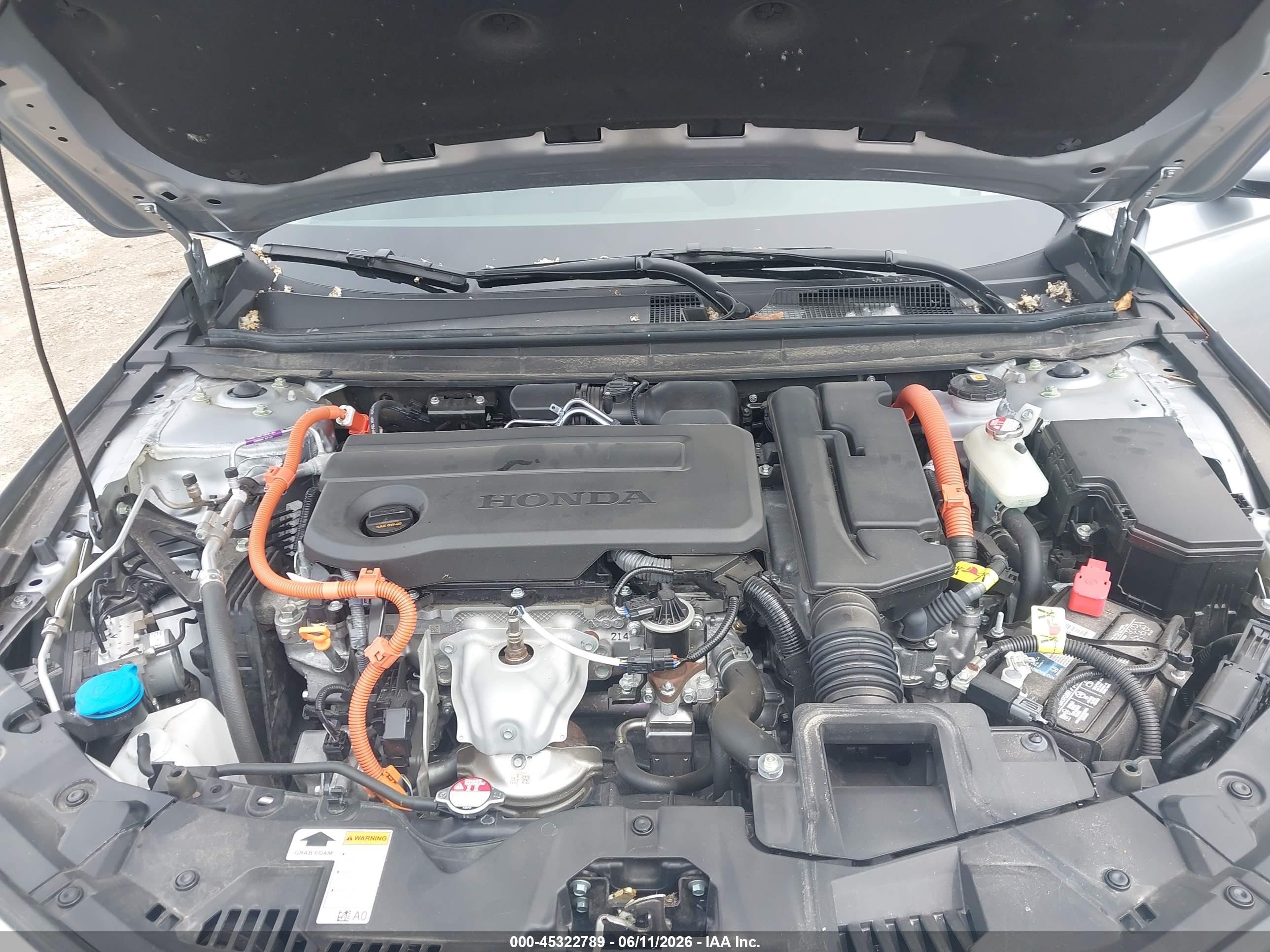 2025 Honda Accord Hybrid Ex-l Silver vin: 1HGCY2F64SA000093
