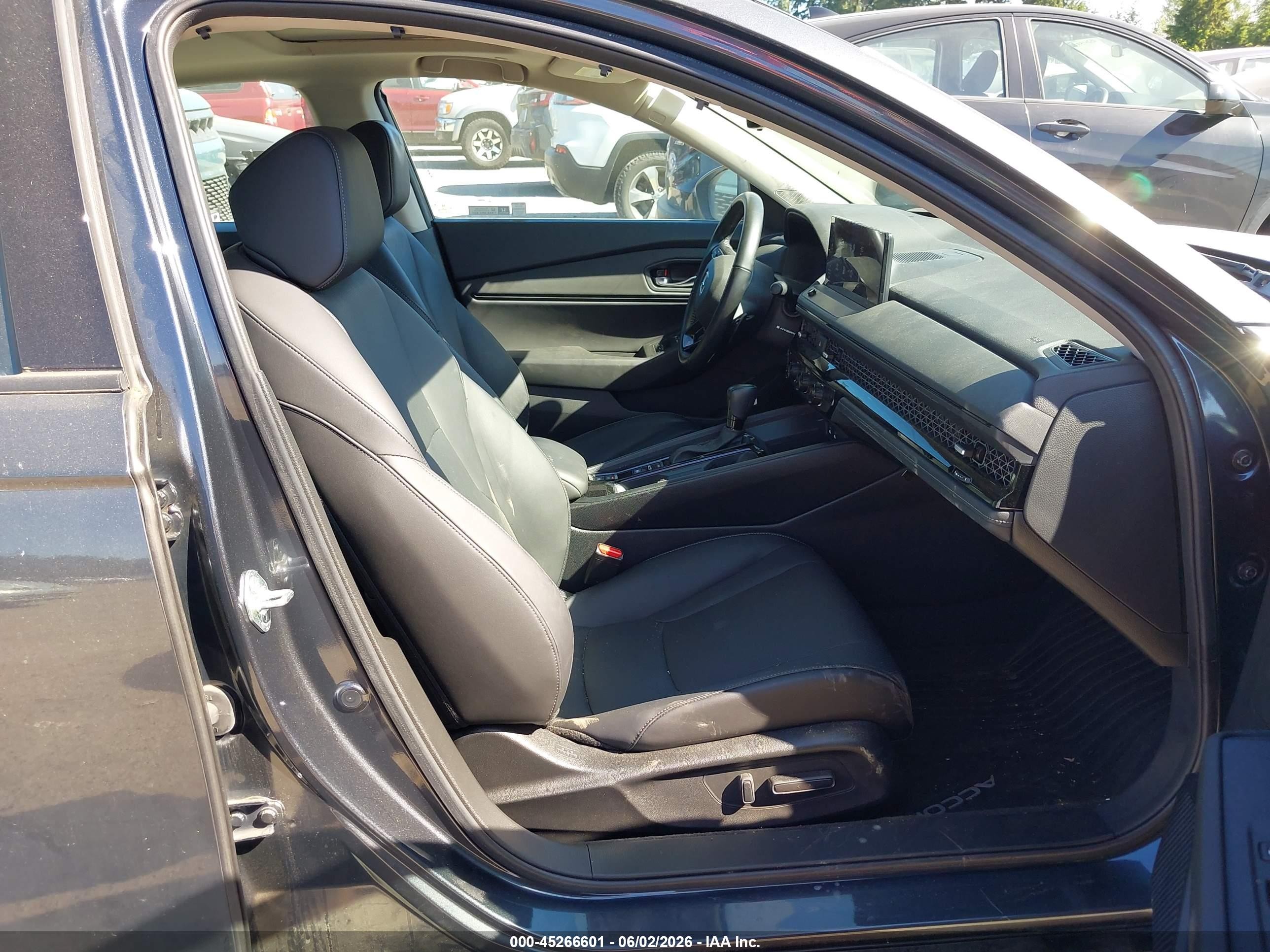 2023 Honda Accord Hybrid Ex-l Black vin: 1HGCY2F66PA016951