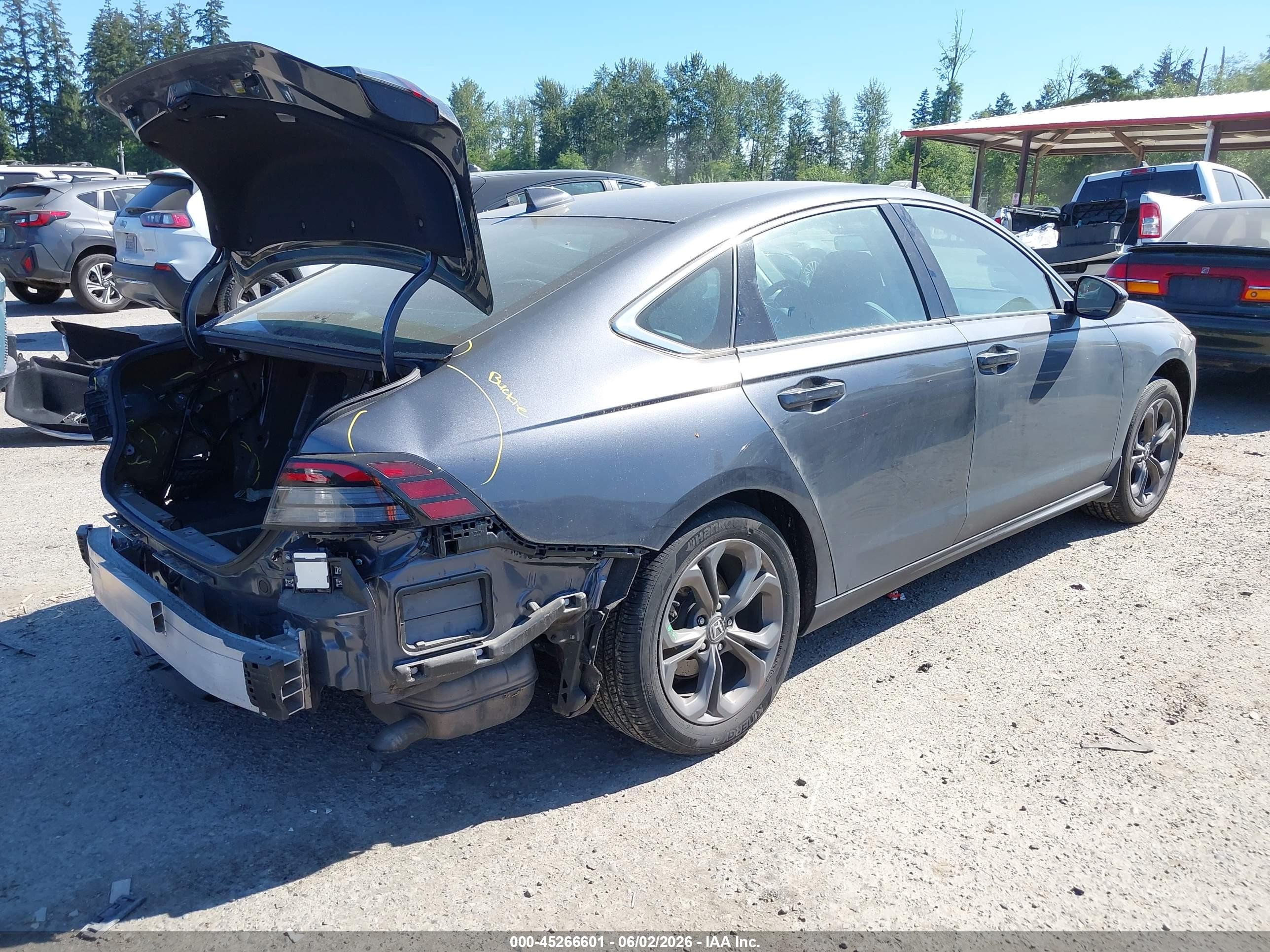 2023 Honda Accord Hybrid Ex-l Black vin: 1HGCY2F66PA016951