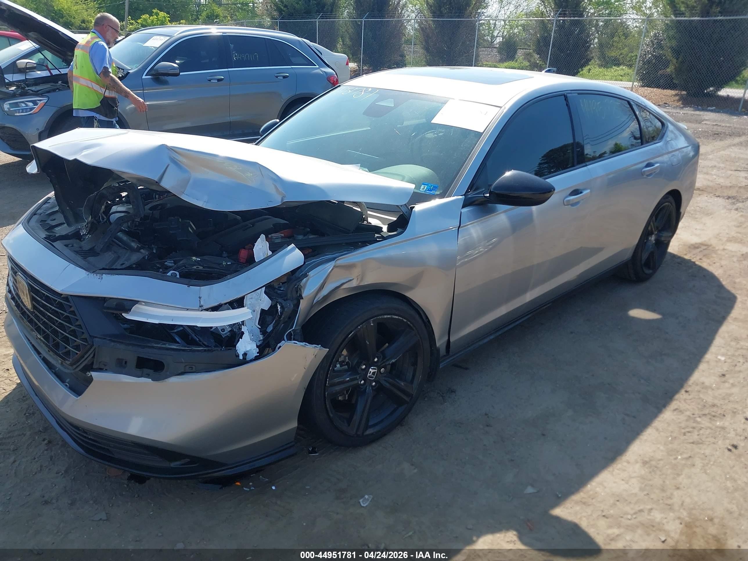 2023 Honda Accord Hybrid Sport-l Silver vin: 1HGCY2F72PA018477