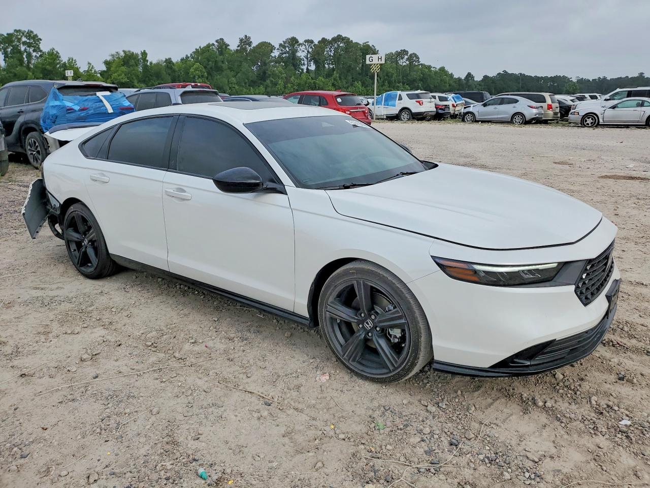 2025 Honda Accord Hybrid Sport-l White vin: 1HGCY2F73SA042859