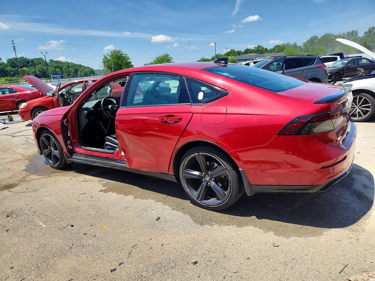 2023 Honda Accord Hybrid Sport-l Red vin: 1HGCY2F77PA070042