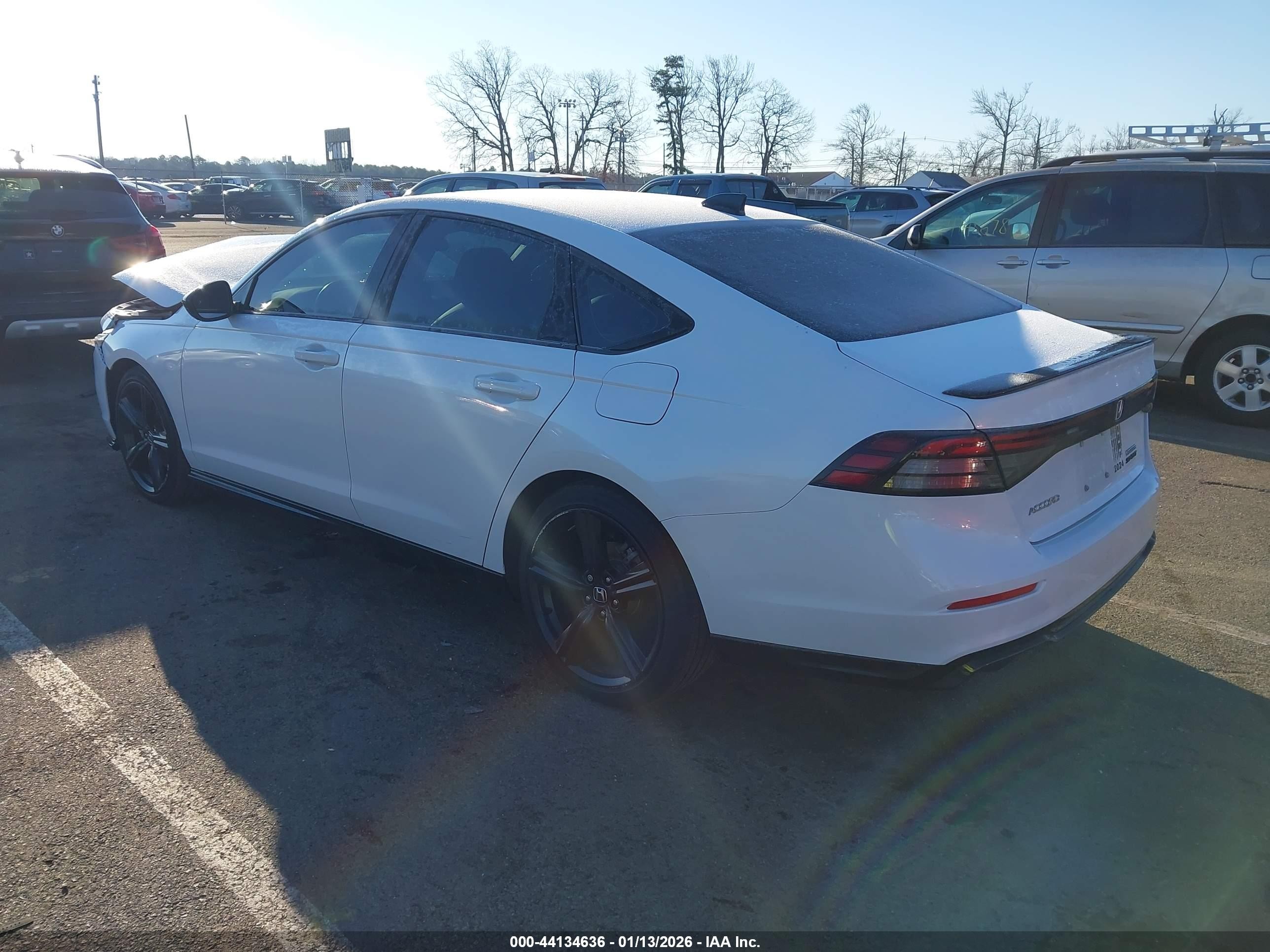 2025 Honda Accord Hybrid Sport-l White vin: 1HGCY2F77SA020329