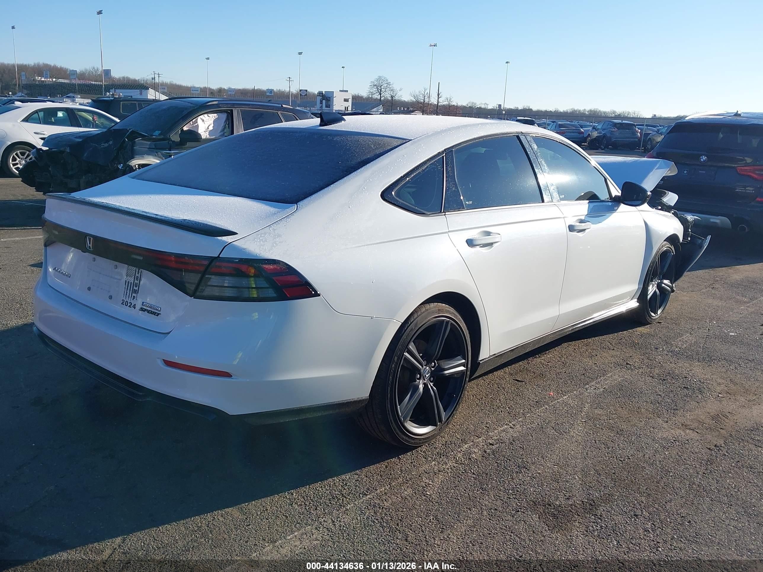 2025 Honda Accord Hybrid Sport-l White vin: 1HGCY2F77SA020329