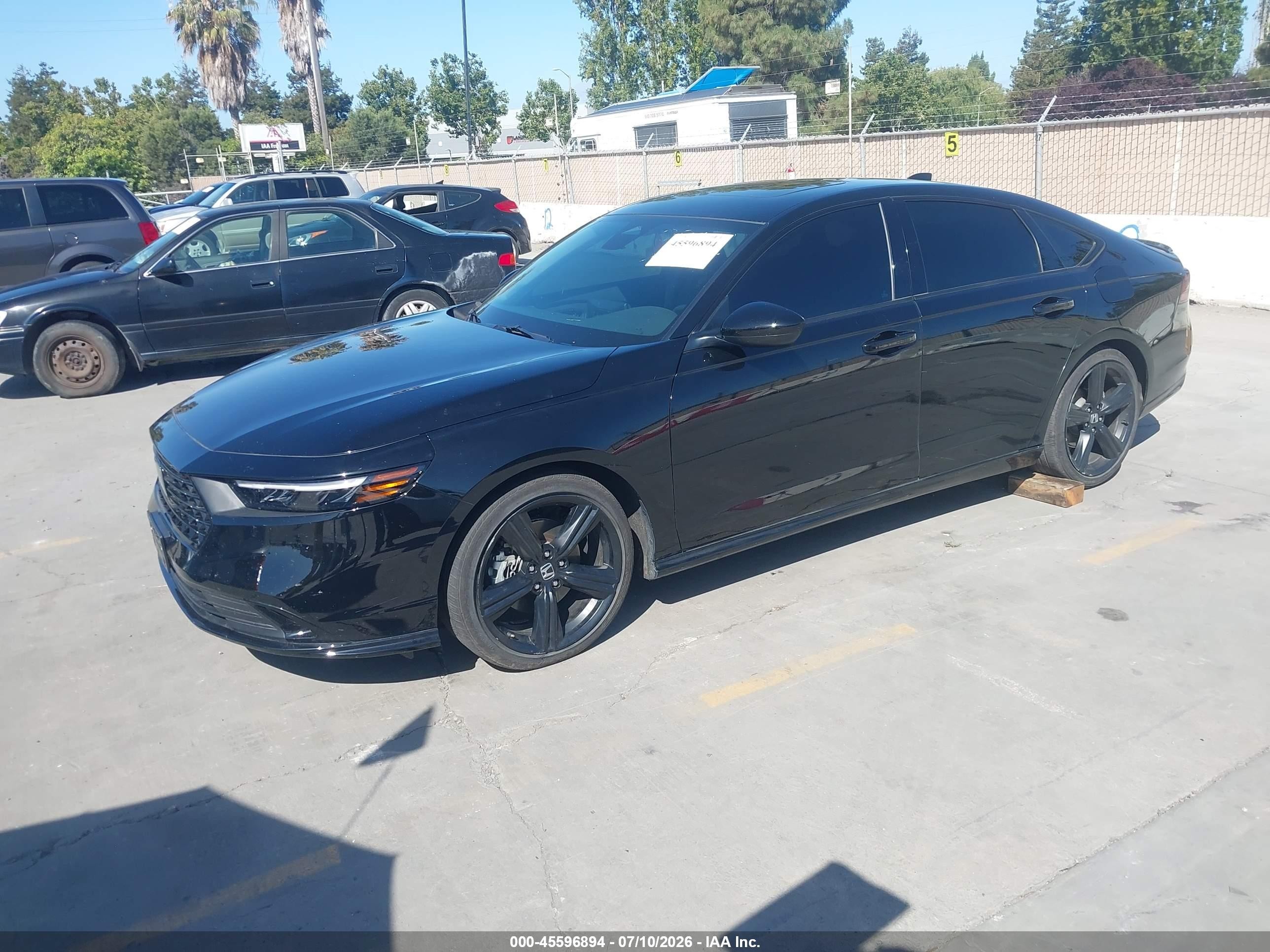 2025 Honda Accord Hybrid Sport-l Черный vin: 1HGCY2F79SA003242