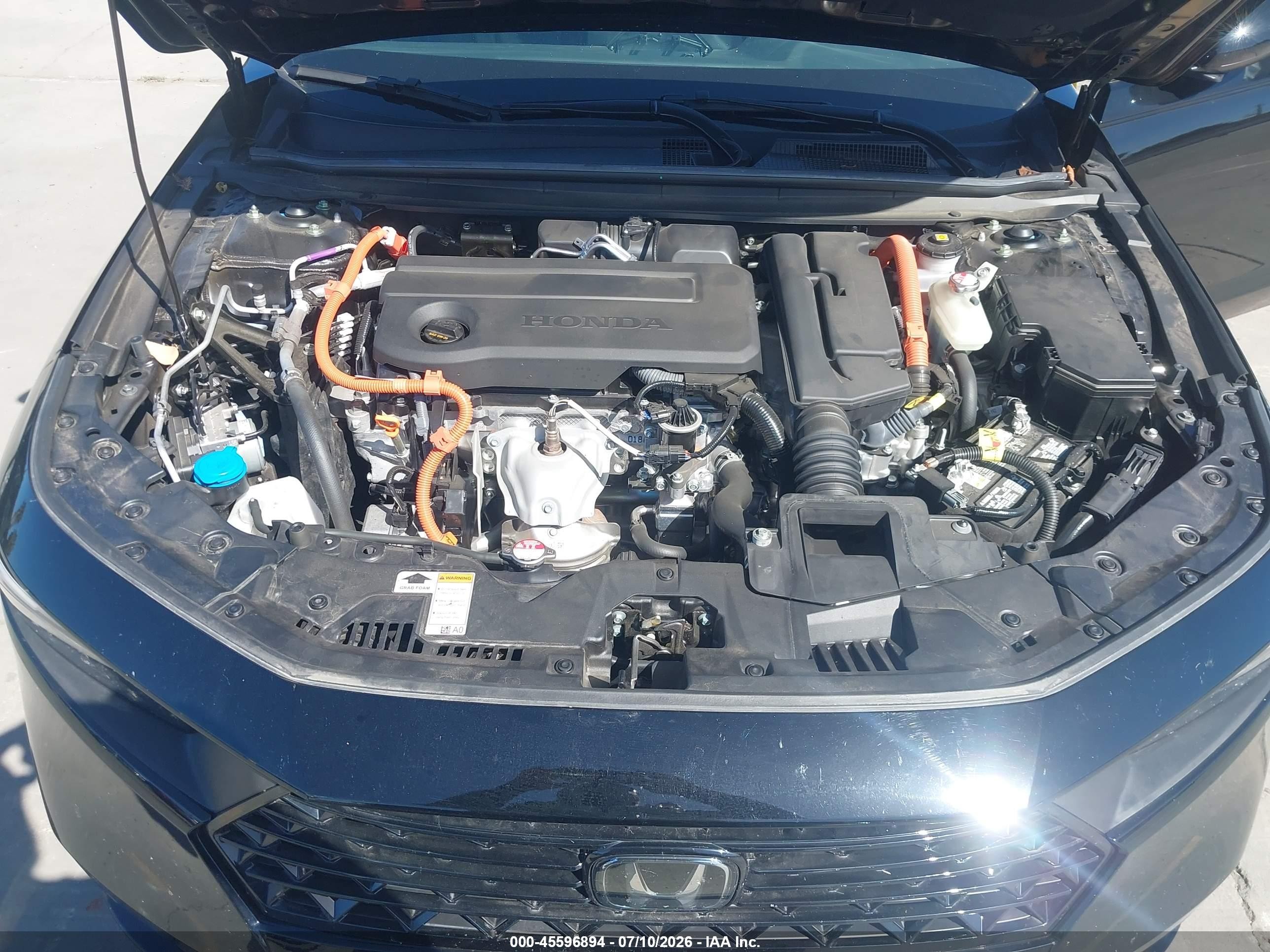 2025 Honda Accord Hybrid Sport-l Черный vin: 1HGCY2F79SA003242