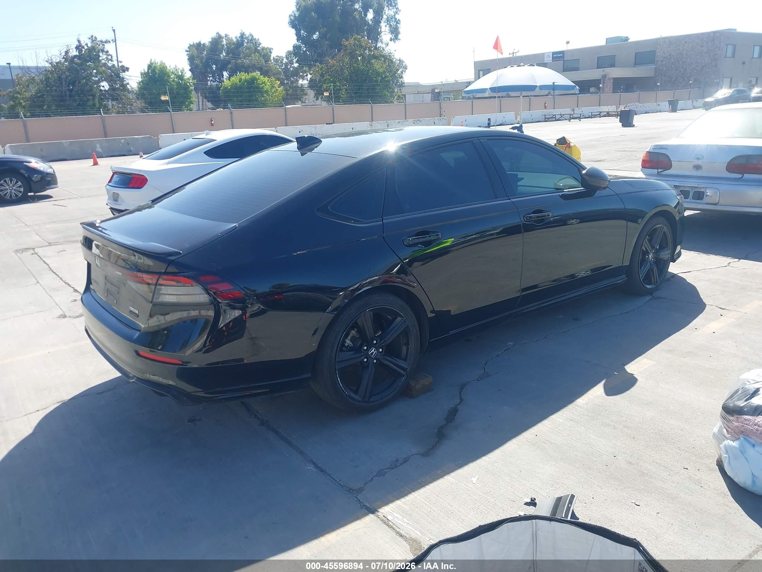 2025 Honda Accord Hybrid Sport-l Черный vin: 1HGCY2F79SA003242