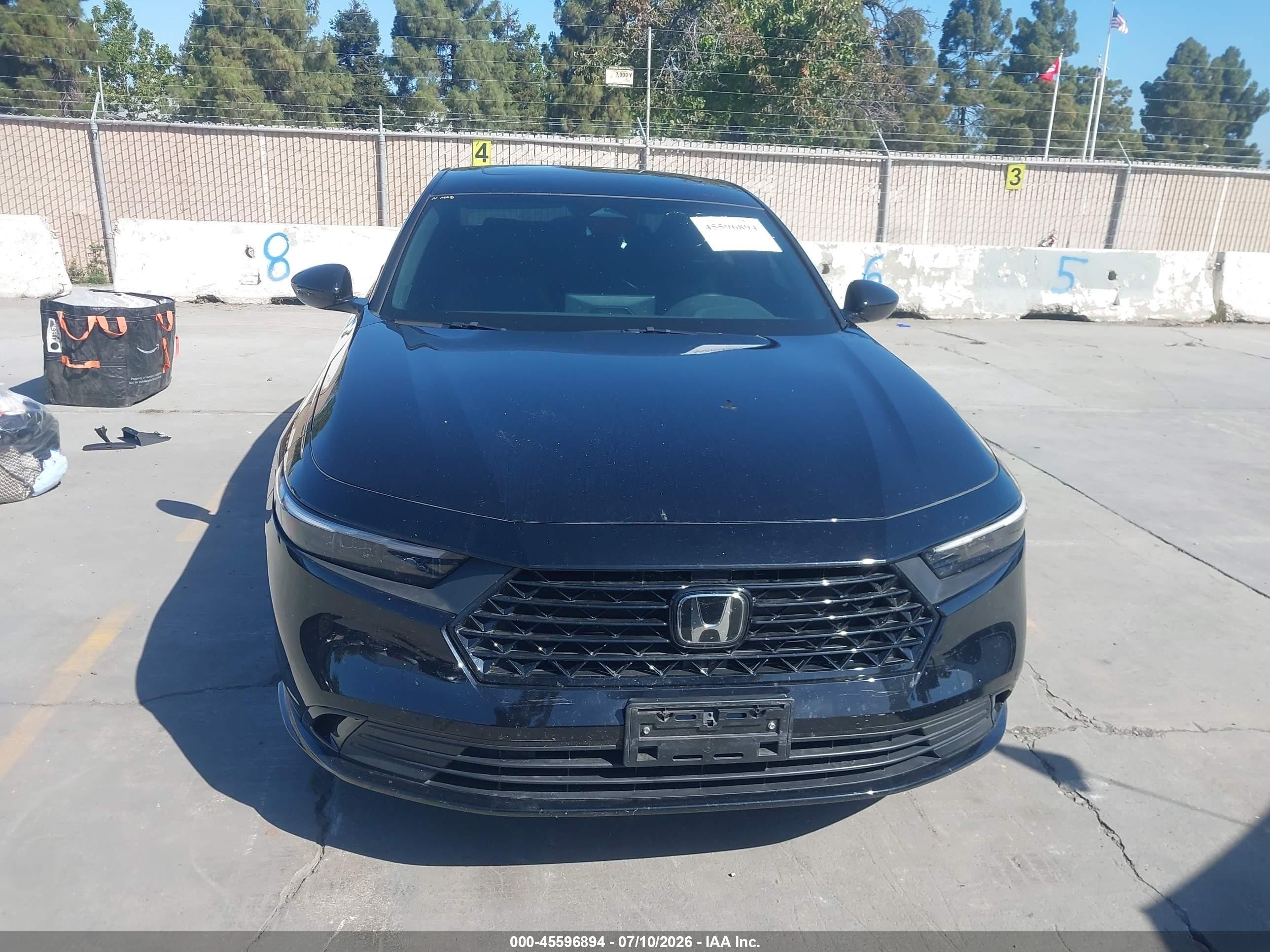 2025 Honda Accord Hybrid Sport-l Черный vin: 1HGCY2F79SA003242