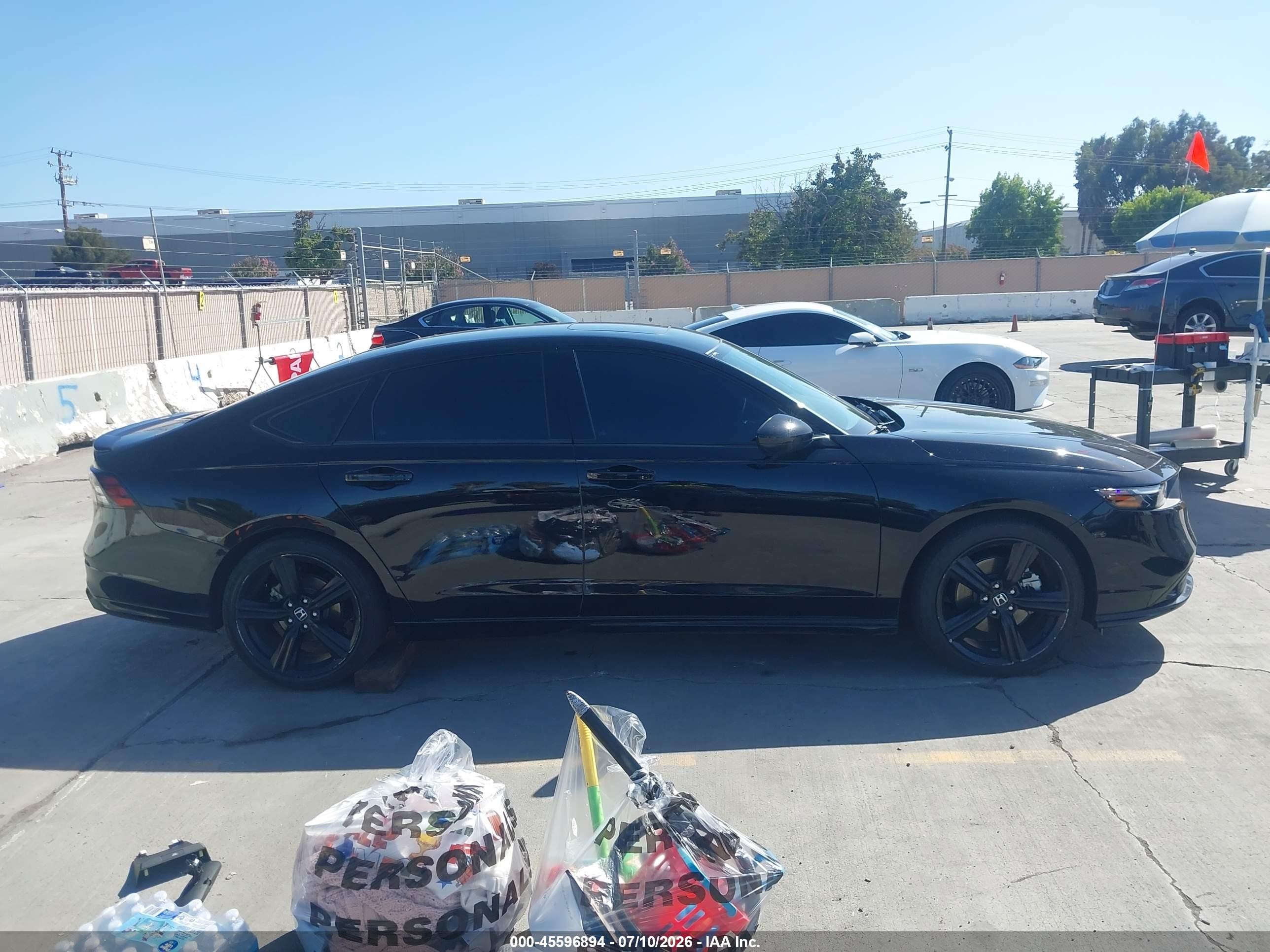 2025 Honda Accord Hybrid Sport-l Черный vin: 1HGCY2F79SA003242