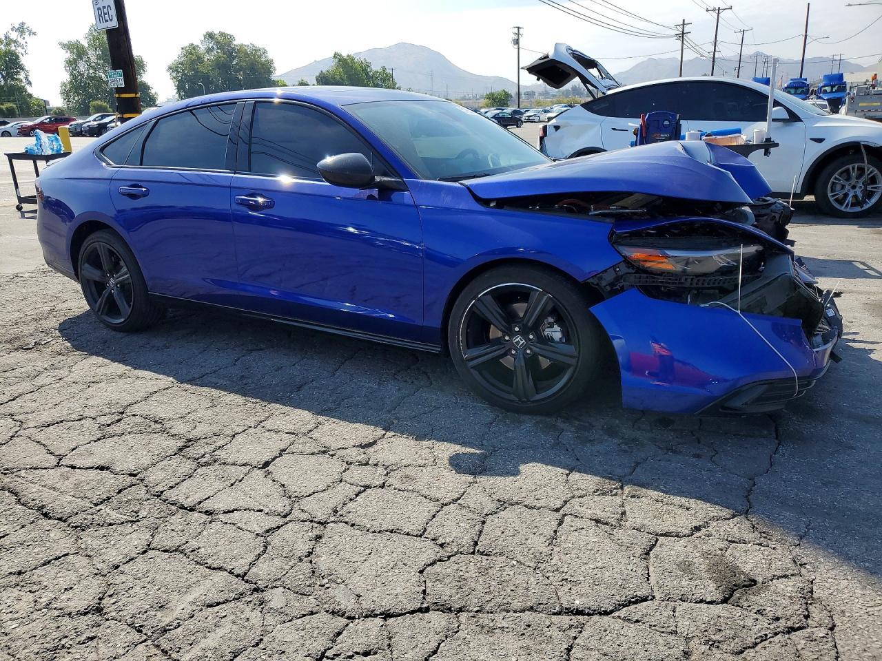 2025 Honda Accord Hybrid Sport-l Blue vin: 1HGCY2F79SA014659
