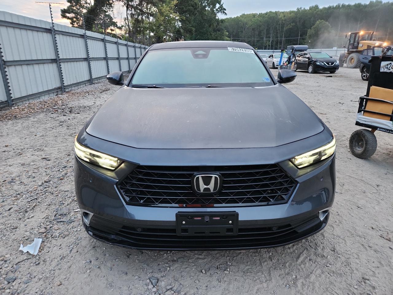 2026 Honda Accord Touring Hybrid Gray vin: 1HGCY2F81TA053319 Damage: Front Bumper, Curb Rash, 4 To 5 Inches