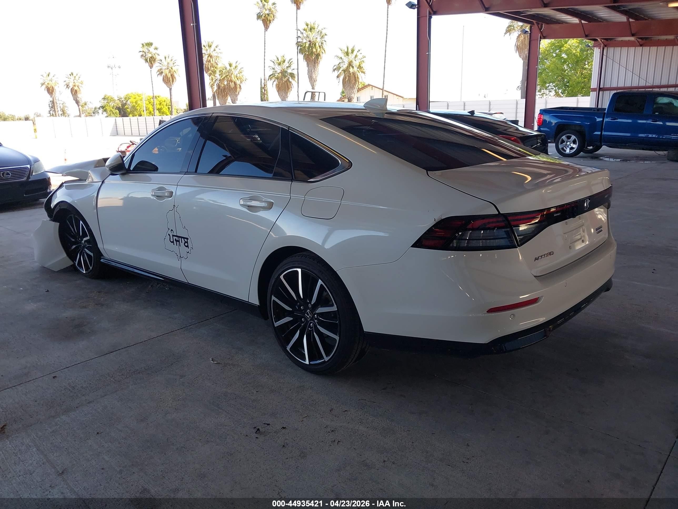 2023 Honda Accord Hybrid Touring Белый vin: 1HGCY2F88PA027435