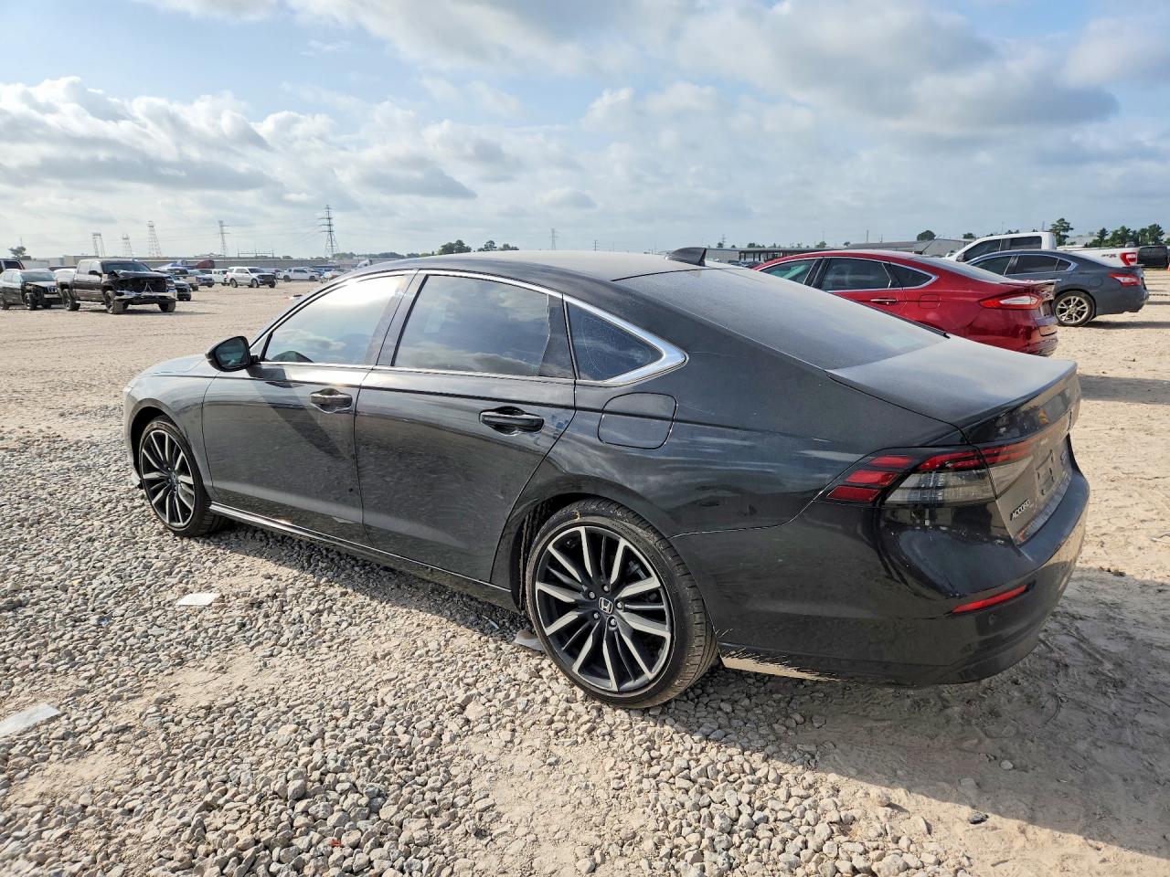 2025 Honda Accord Touring Hybrid Black vin: 1HGCY2F88SA097896