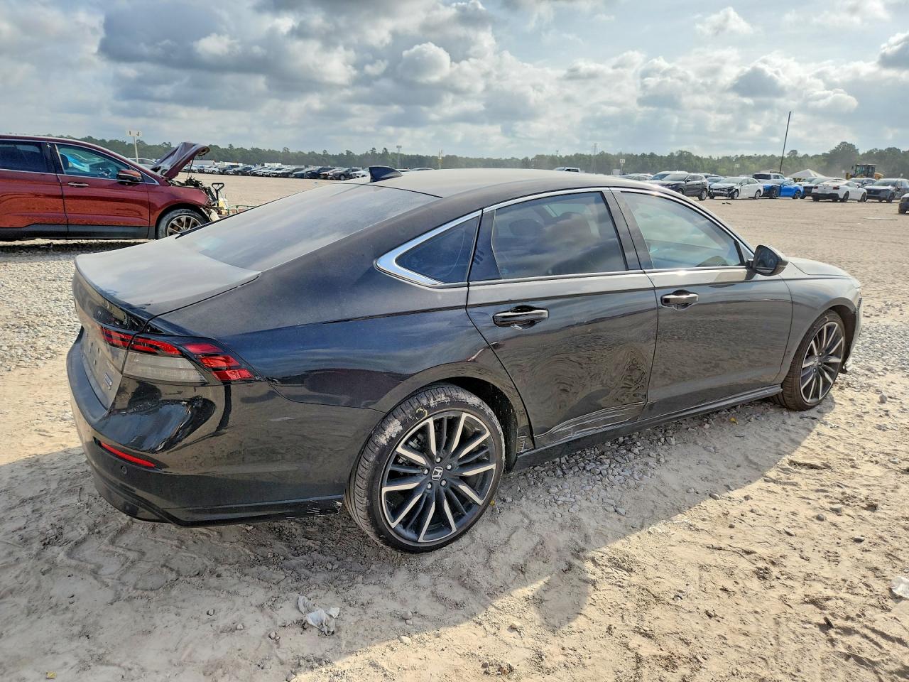 2025 Honda Accord Touring Hybrid Black vin: 1HGCY2F88SA097896