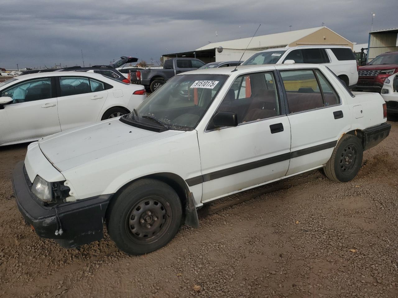 1987 Honda Civic 1.5 White vin: 1HGEC4530HA054493