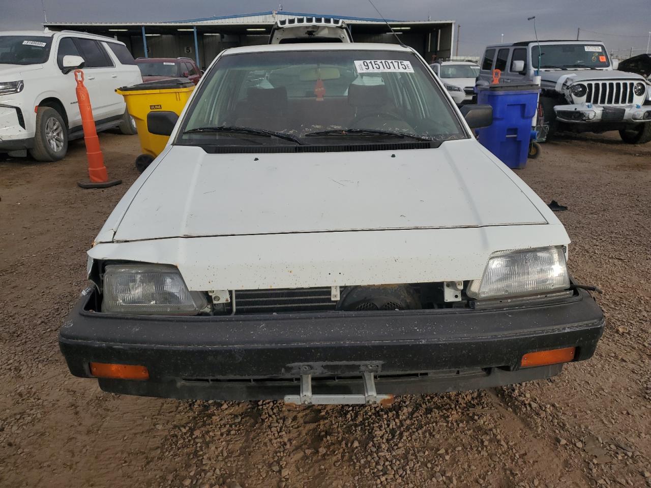1987 Honda Civic 1.5 White vin: 1HGEC4530HA054493