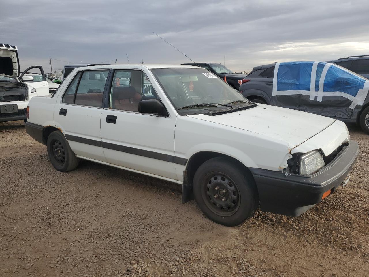 1987 Honda Civic 1.5 White vin: 1HGEC4530HA054493