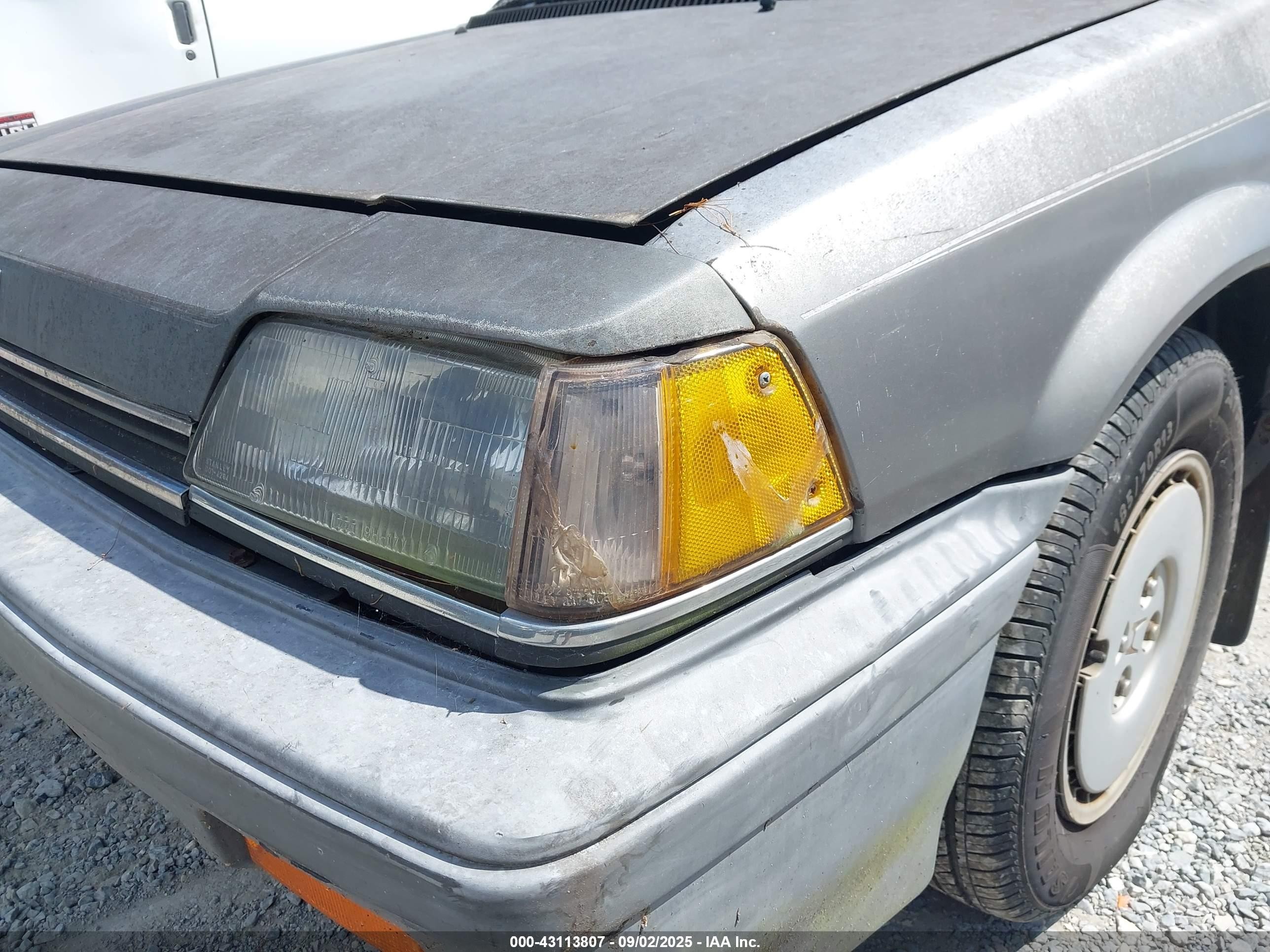 1987 Honda Civic 1.5 Gray vin: 1HGEC4633HA077250