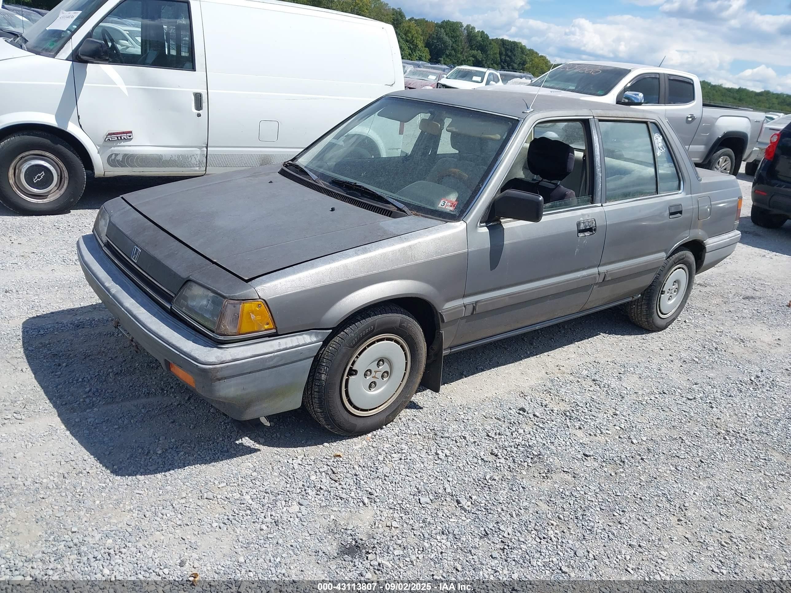 1987 Honda Civic 1.5 Gray vin: 1HGEC4633HA077250