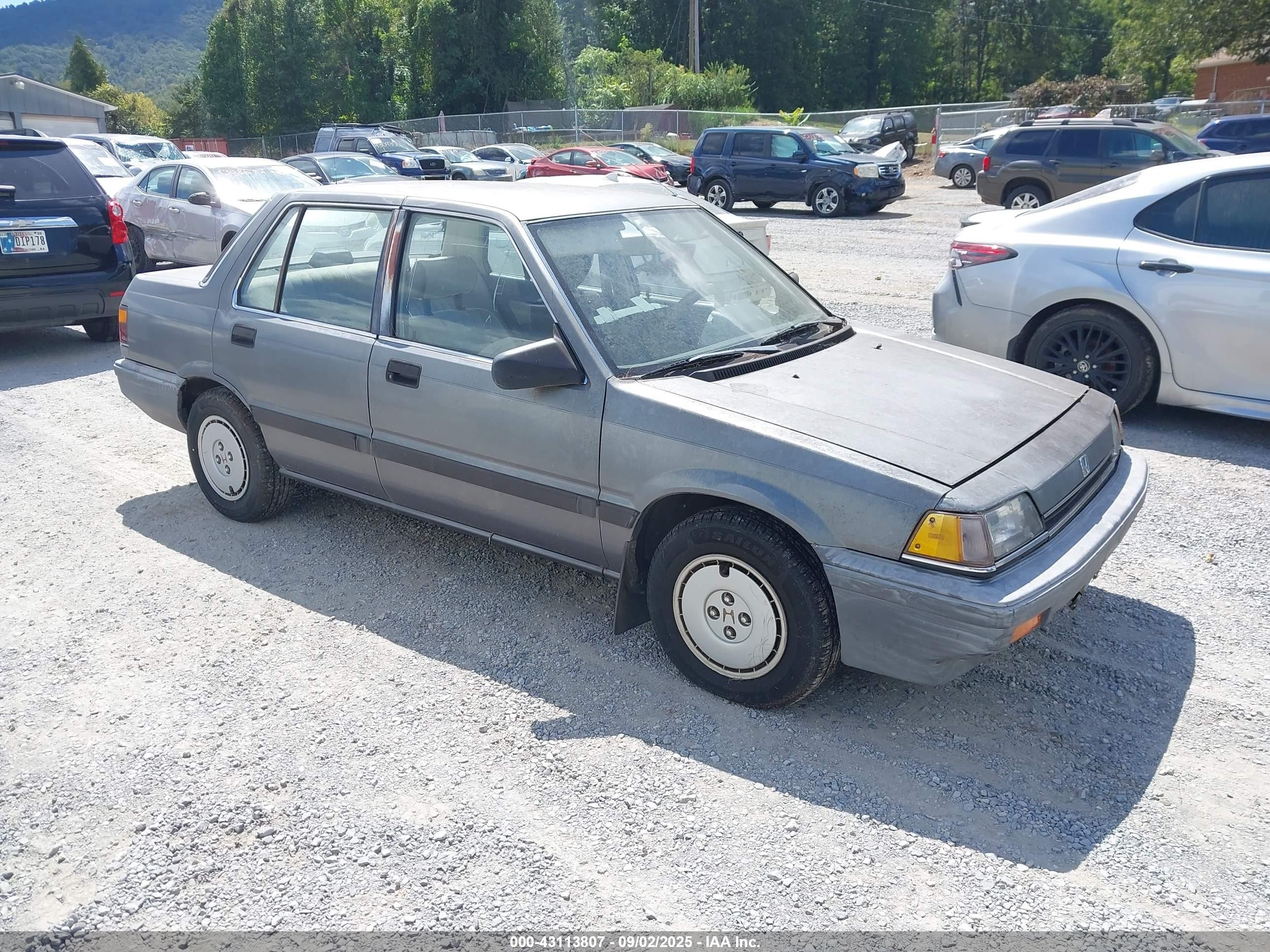 1987 Honda Civic 1.5 Gray vin: 1HGEC4633HA077250
