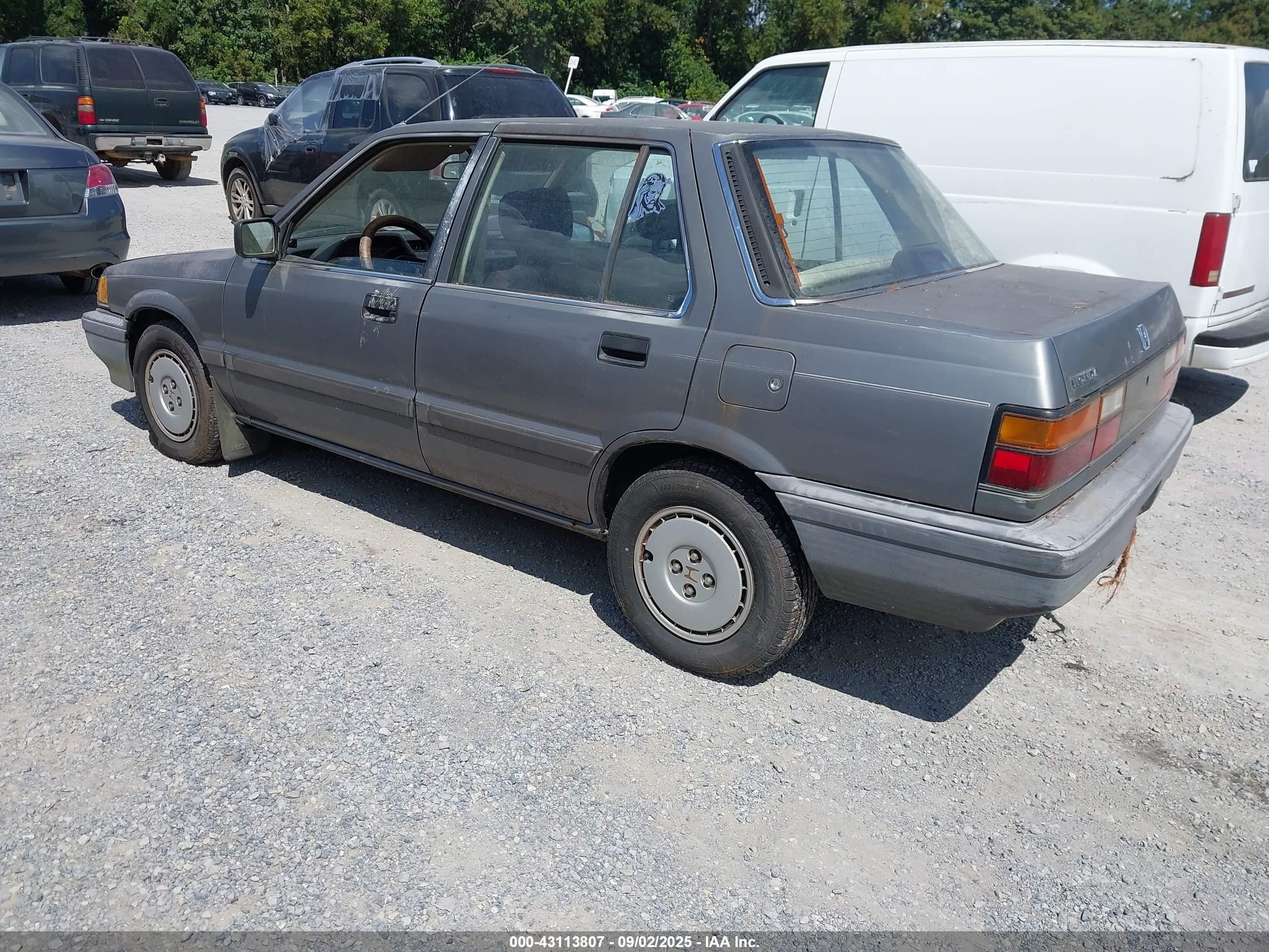 1987 Honda Civic 1.5 Gray vin: 1HGEC4633HA077250